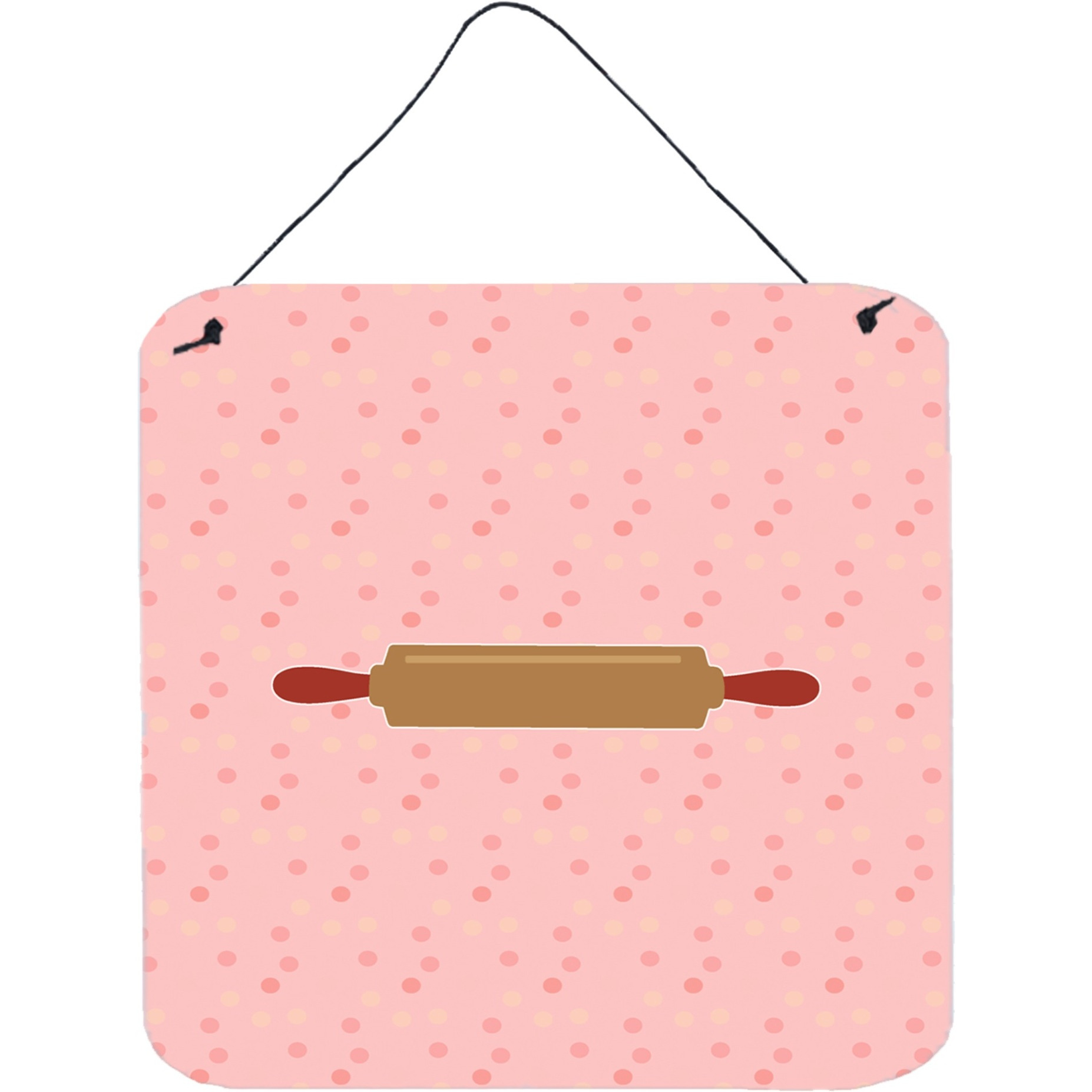 &quotCaroline's Treasures Rolling Pin Pink Metal Print, 6H x 6W, Multicolor"