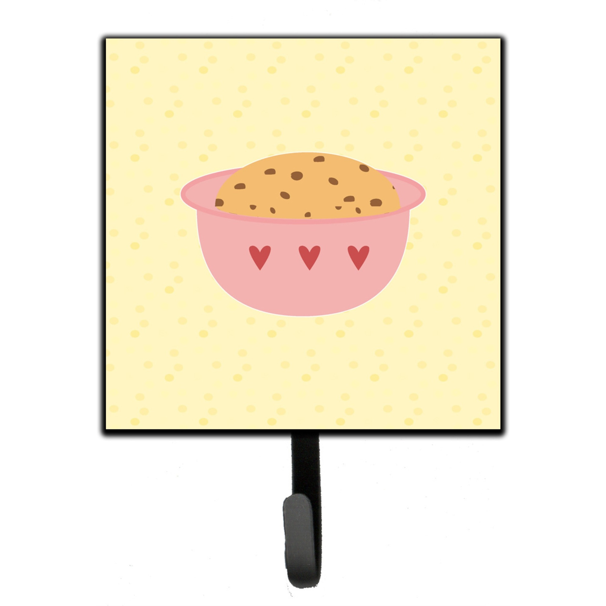 &quotCaroline's Treasures Cookie Dough on Yellow Wall Hook, Small, Multicolor"