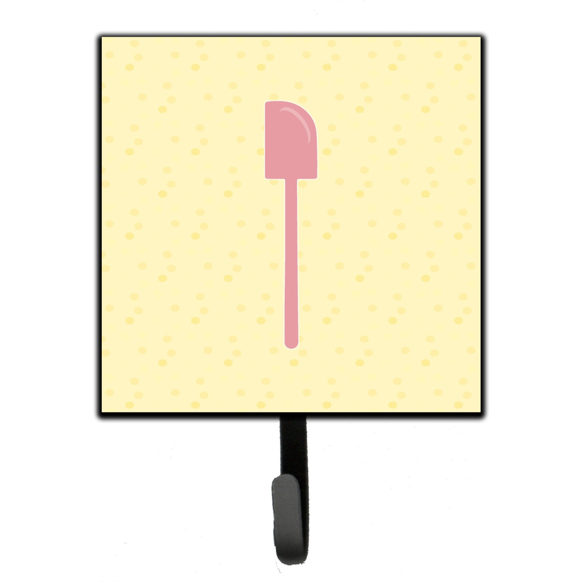 &quotCaroline's Treasures Spatula on Yellow Wall Hook, Small, Multicolor"