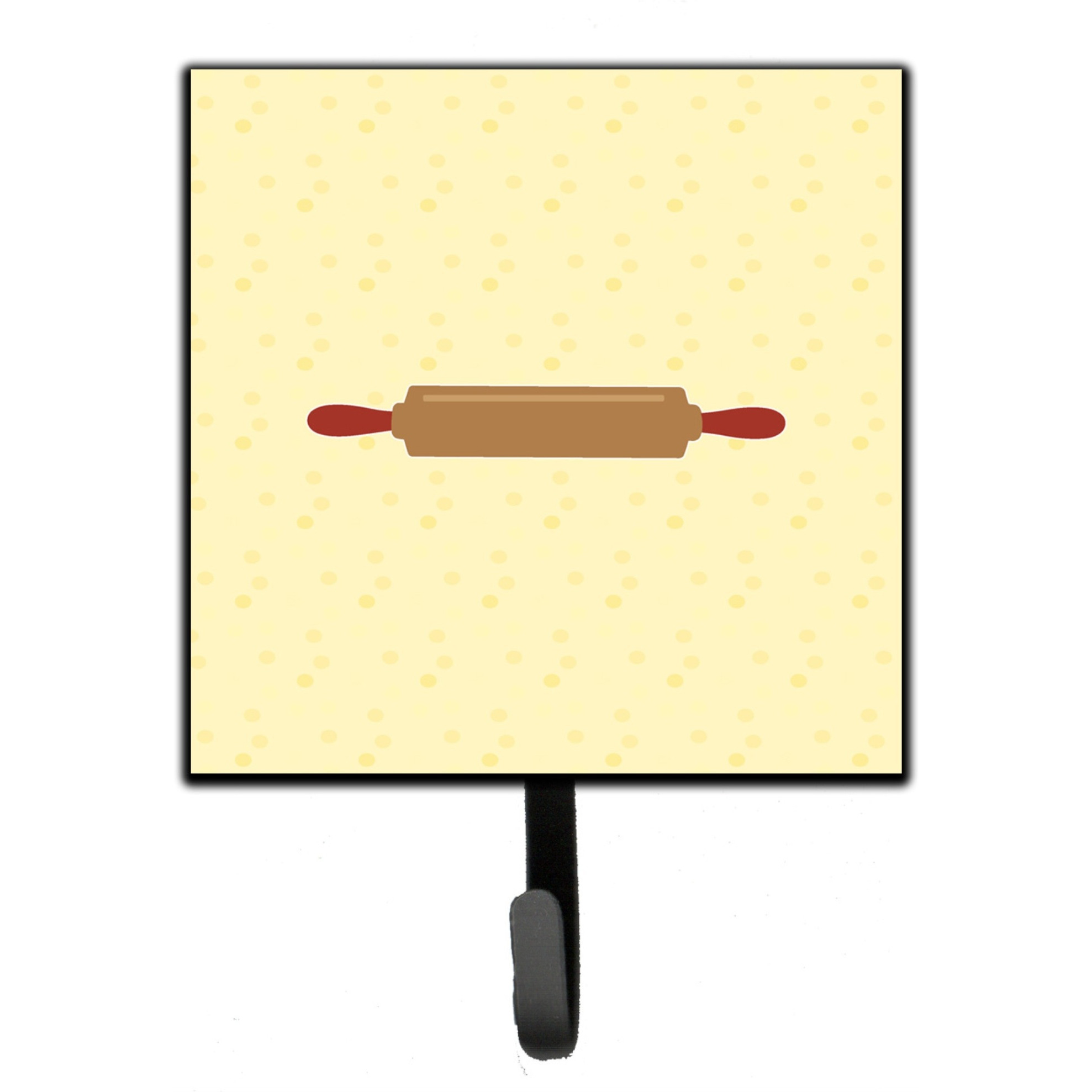 &quotCaroline's Treasures Rolling Pin on Yellow Wall Hook, Small, Multicolor"