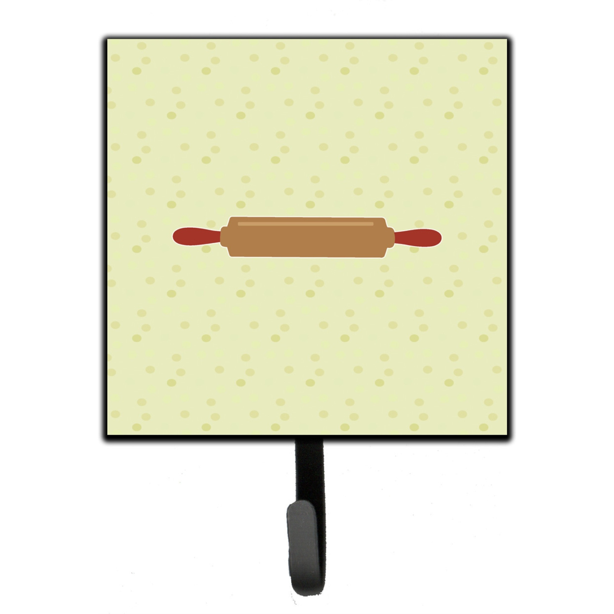&quotCaroline's Treasures Rolling Pin on Green Wall Hook, Small, Multicolor"