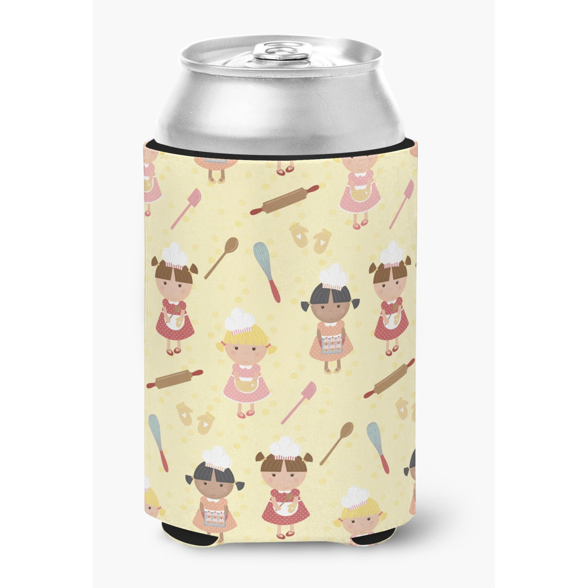 &quotCaroline's Treasures Bakers Delight on Yellow Decorative Can Hugger, Multicolor"