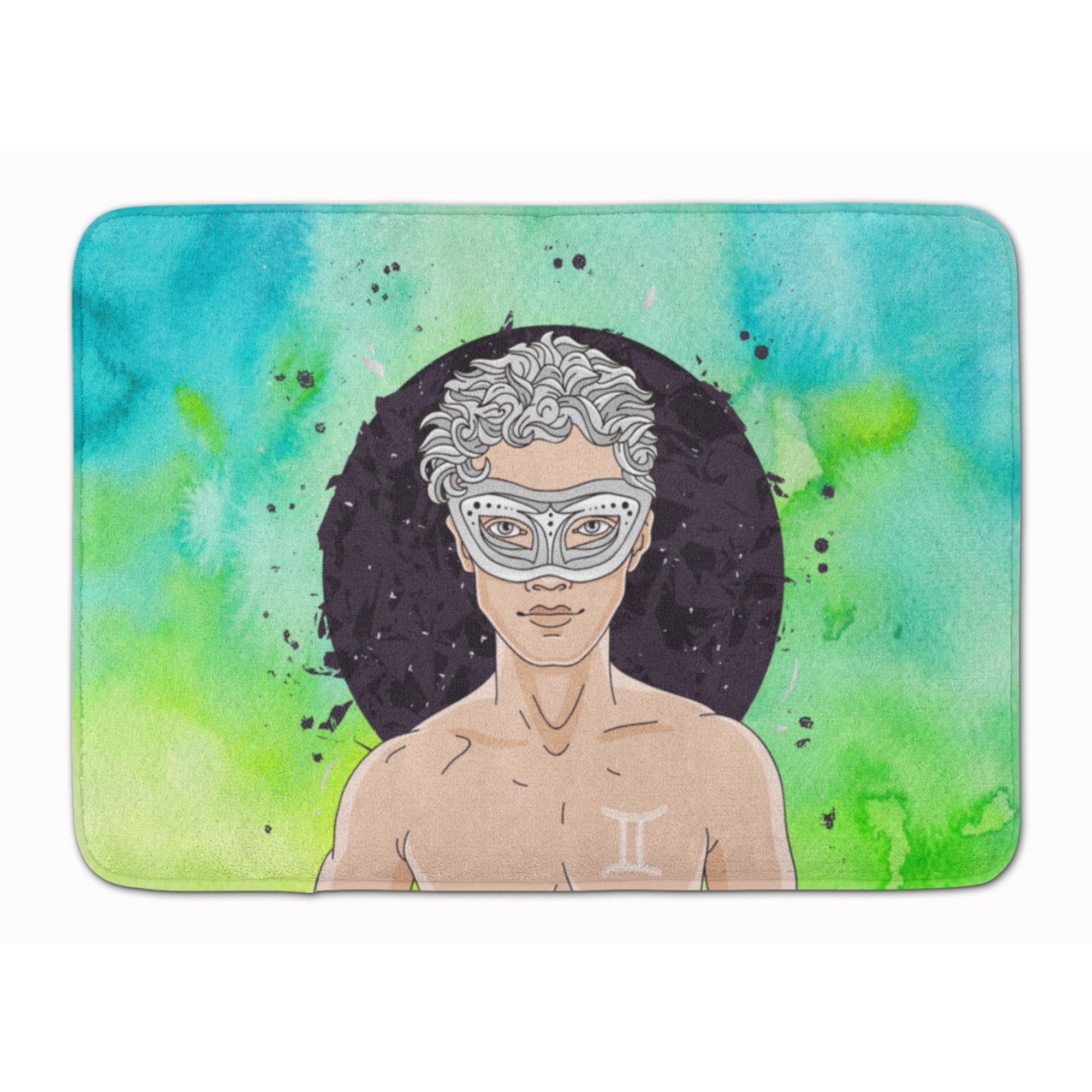 &quotCaroline's Treasures Gemini Zodiac Sign Floor Mat, 19H x 27W, Multicolor"