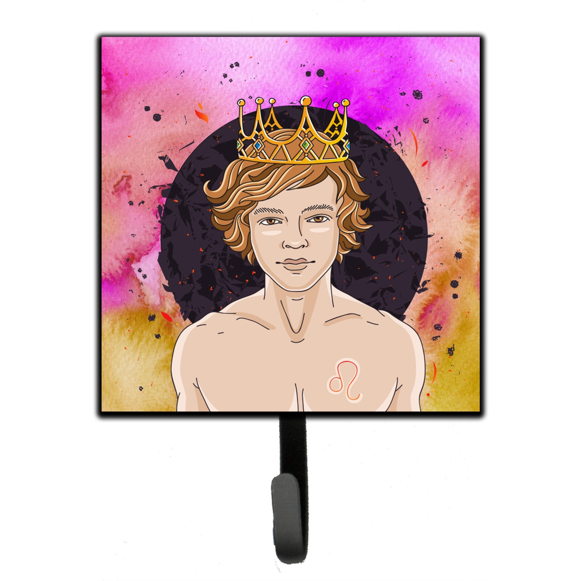 &quotCaroline's Treasures Leo Zodiac Sign Wall Hook, Small, Multicolor"