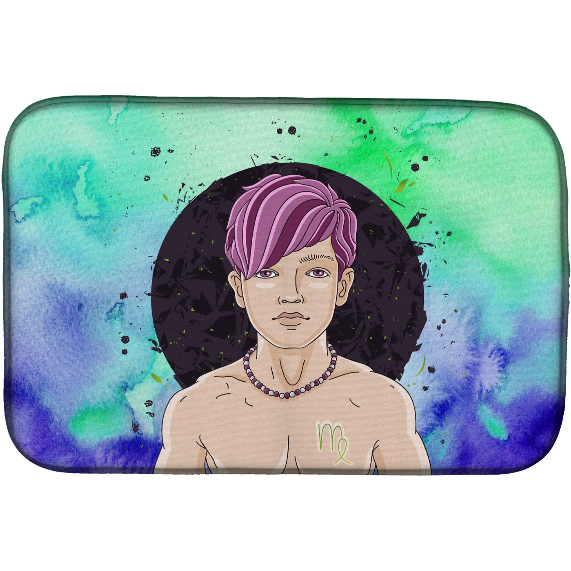 &quotCaroline's Treasures Virgo Zodiac Sign Dish Drying Mat, 14"" x 21"", Multicolor"