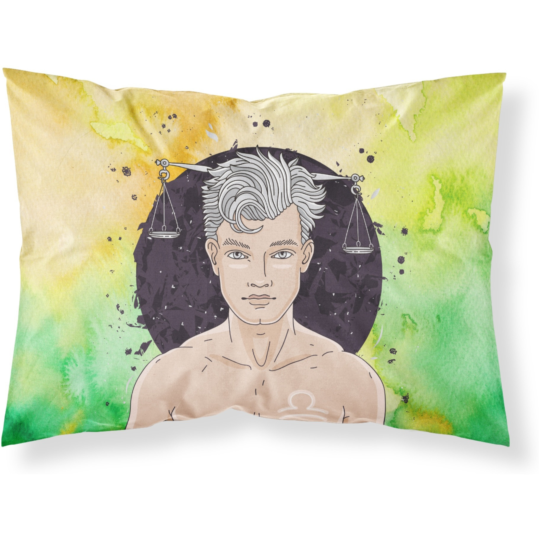 Caroline's Treasures Libra Zodiac Sign Pillowcase Standard Multicolor