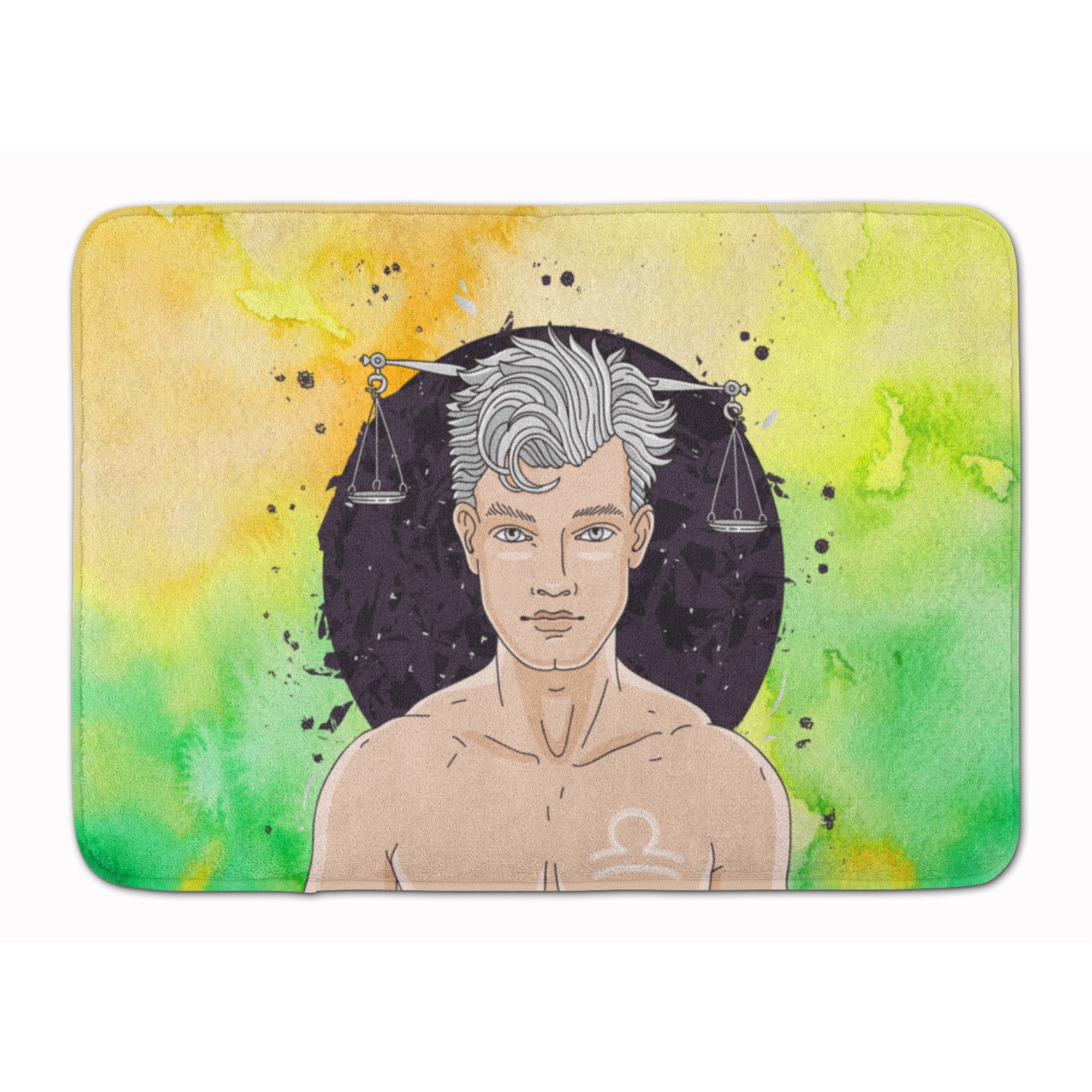 &quotCaroline's Treasures Libra Zodiac Sign Floor Mat, 19H x 27W, Multicolor"