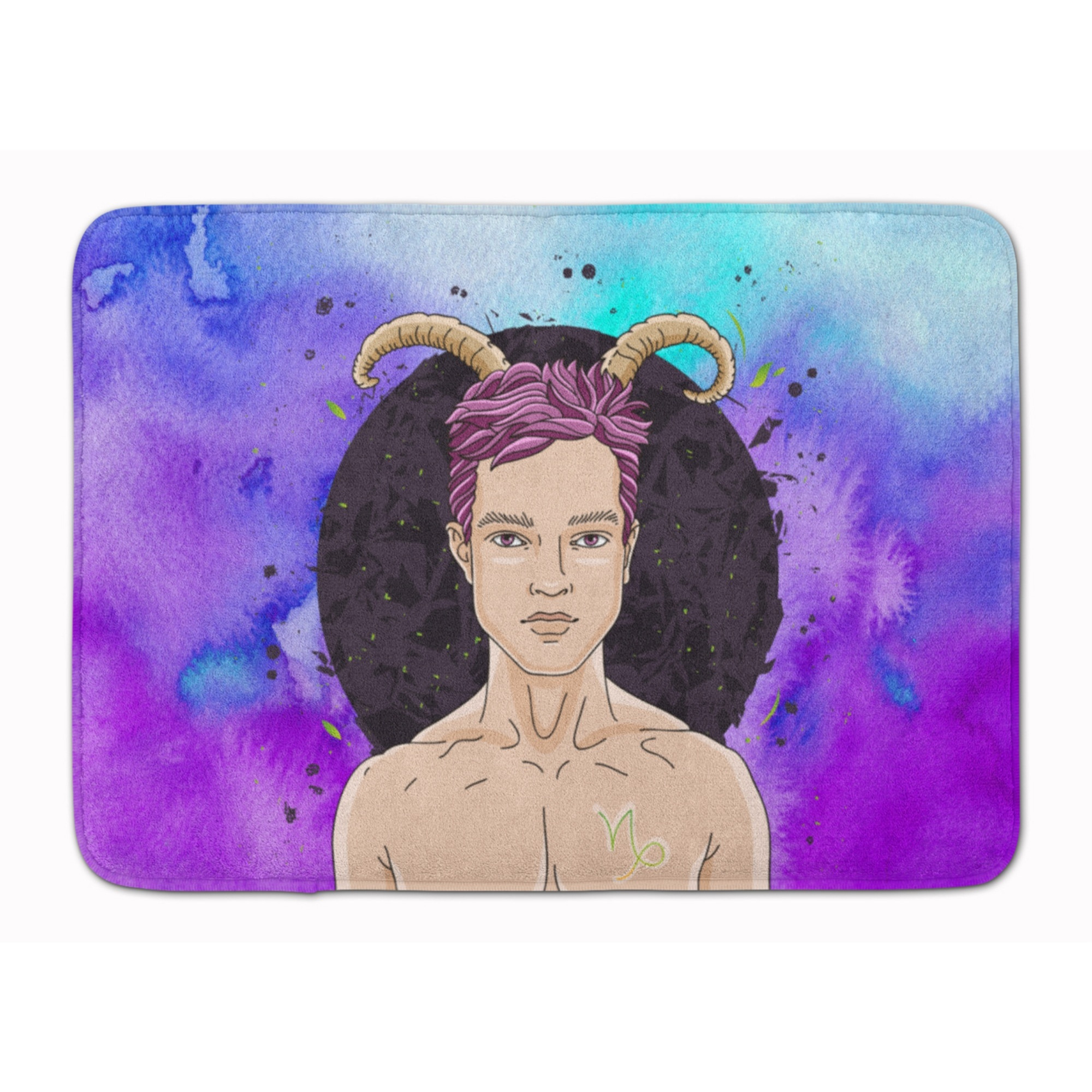 &quotCaroline's Treasures Capricorn Zodiac Sign Floor Mat, 19H x 27W, Multicolor"