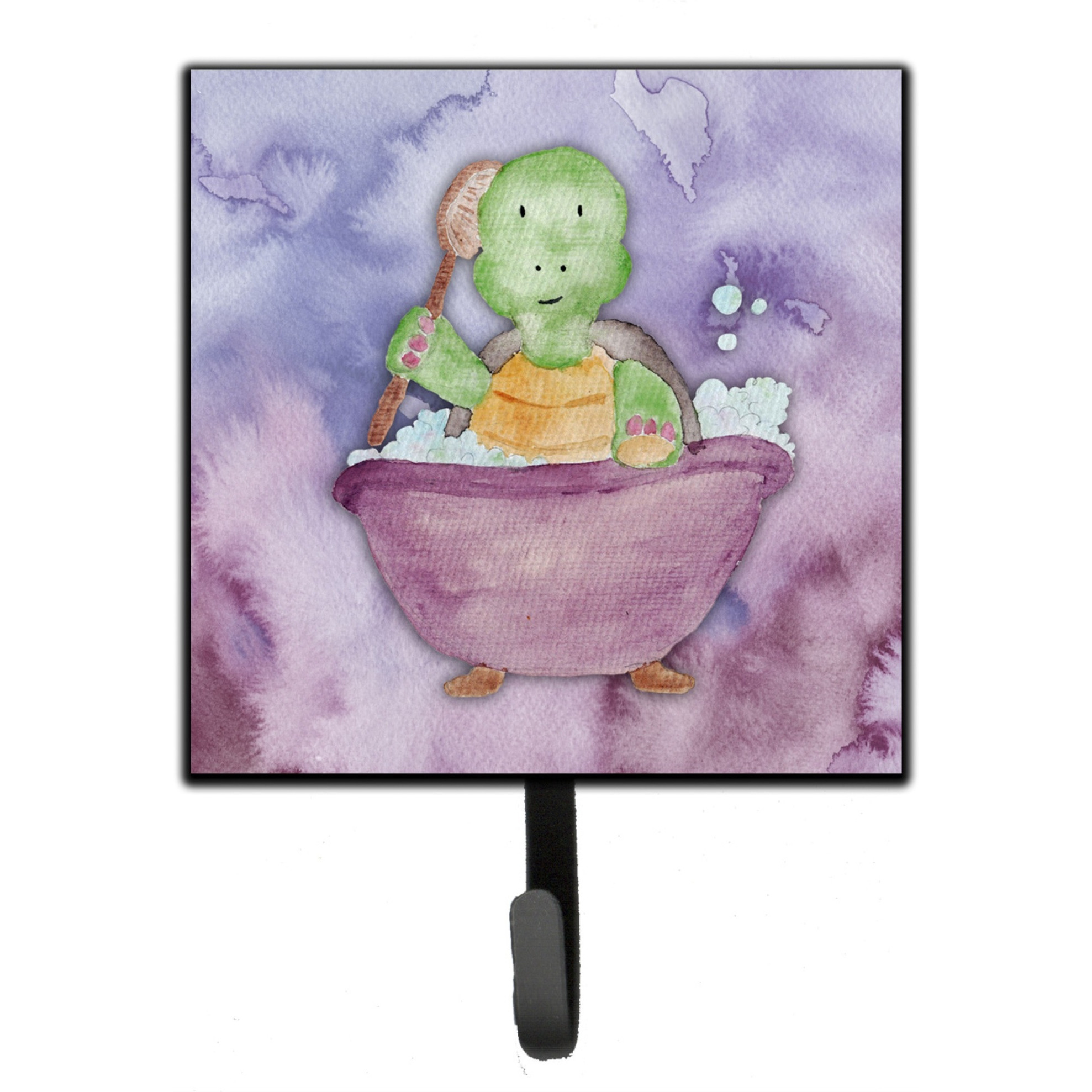 &quotCaroline's Treasures Turtle Bathing Watercolor Wall Hook, Small, Multicolor"