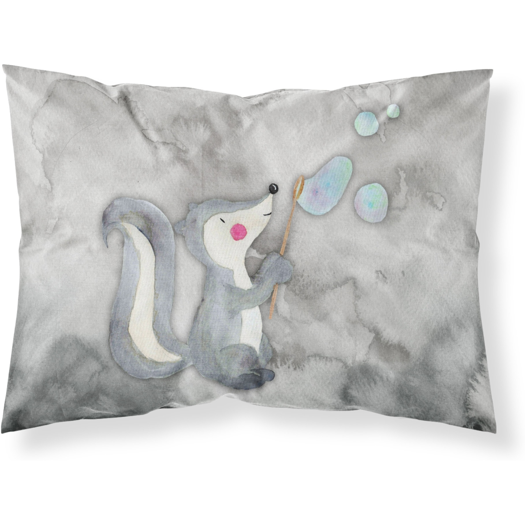 &quotCaroline's Treasures Skunk and Bubbles Watercolor Pillowcase, Standard, Multicolor"