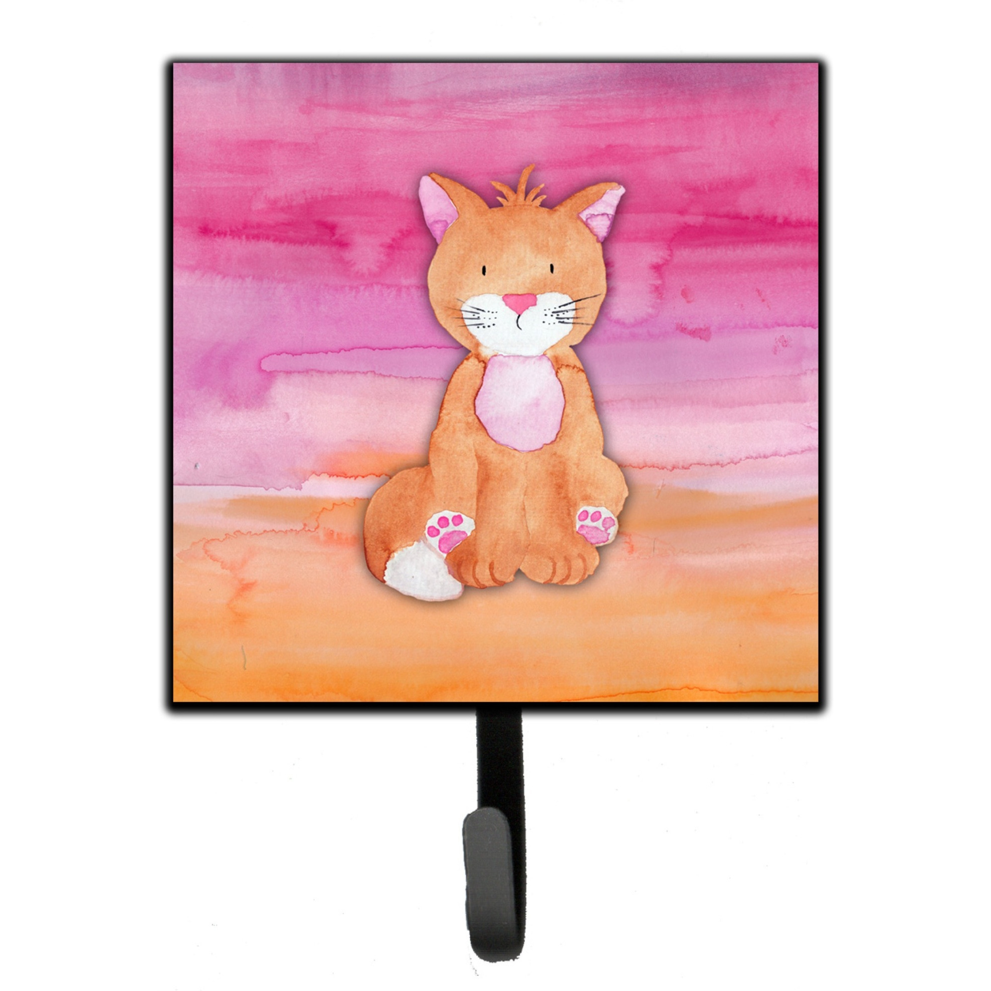 &quotCaroline's Treasures Orange Cat Watercolor Wall Hook, Small, Multicolor"