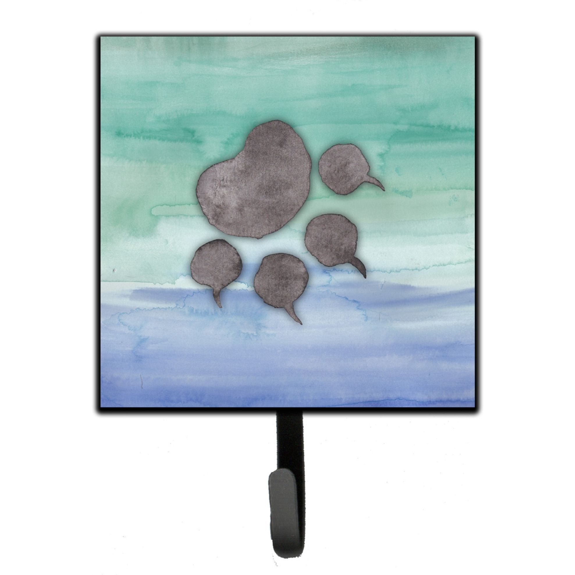 &quotCaroline's Treasures Cat Paw Watercolor Wall Hook, Small, Multicolor"