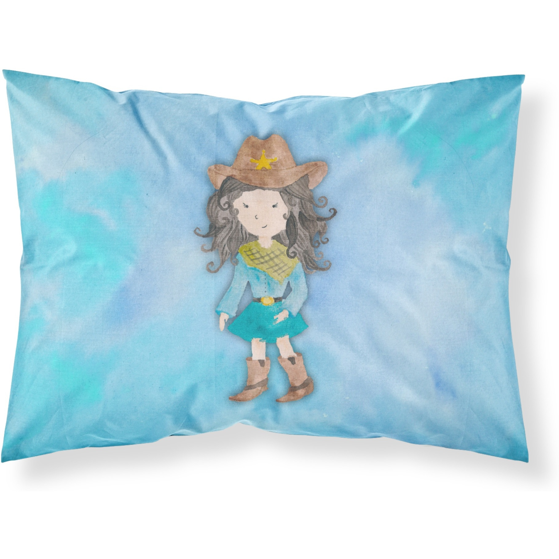 &quotCaroline's Treasures Cowgirl Watercolor Pillowcase, Standard, Multicolor"
