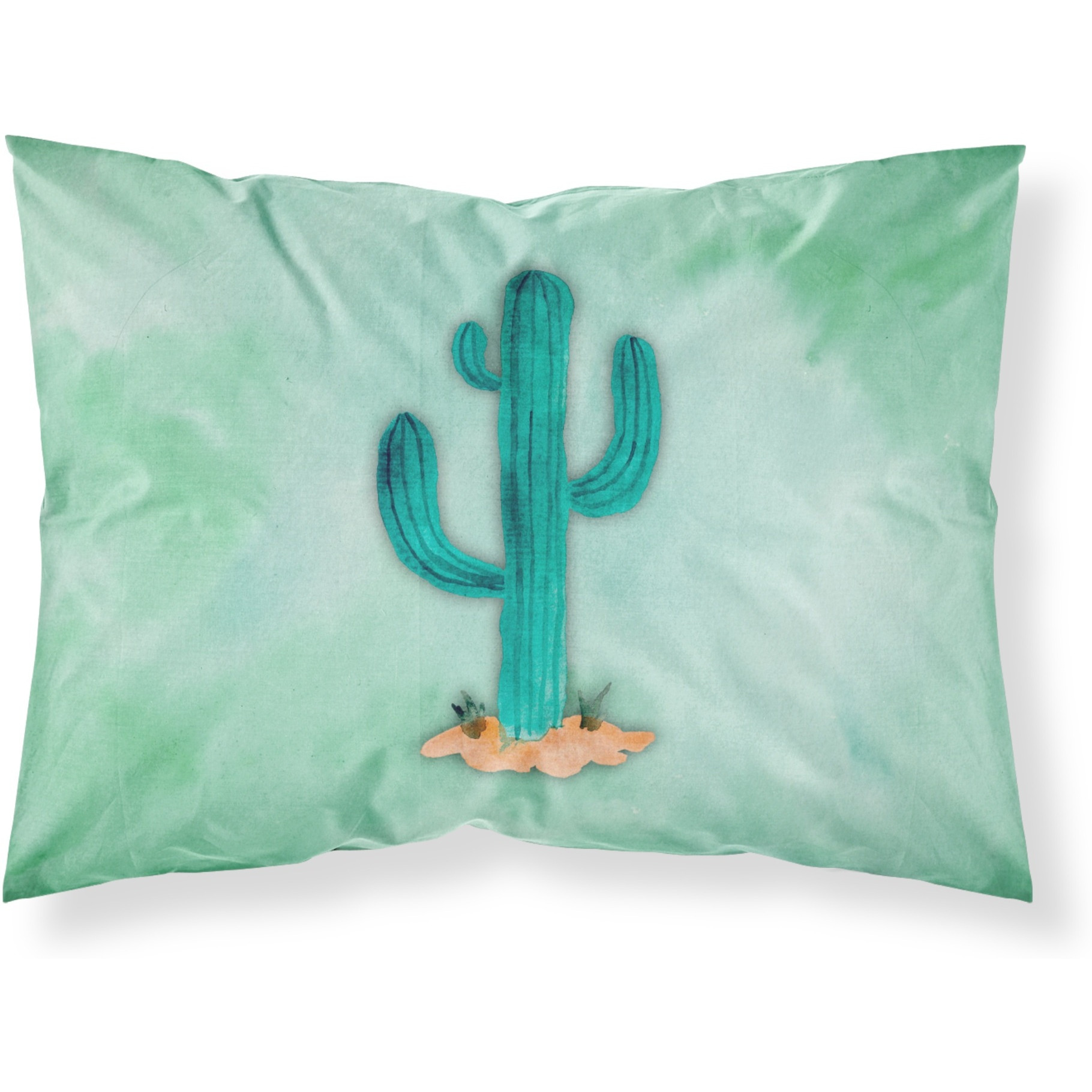 &quotCaroline's Treasures Western Cactus Watercolor Printed, Polyester, 250 Thread count, Envelope closure Pillowcase, Standard, Multicolor"