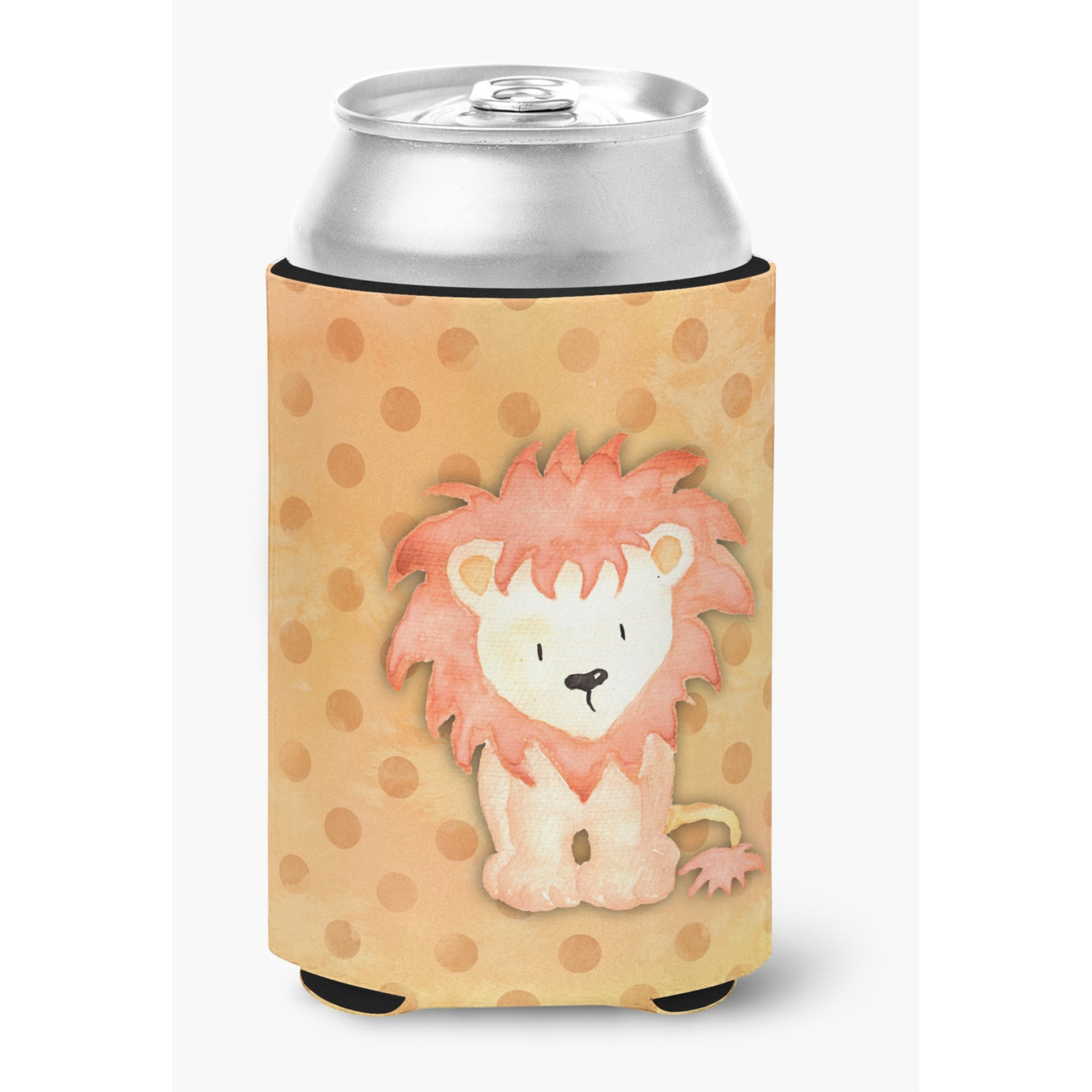 &quotCaroline's Treasures Polkadot Lion Watercolor Decorative Can Hugger, Multicolor"
