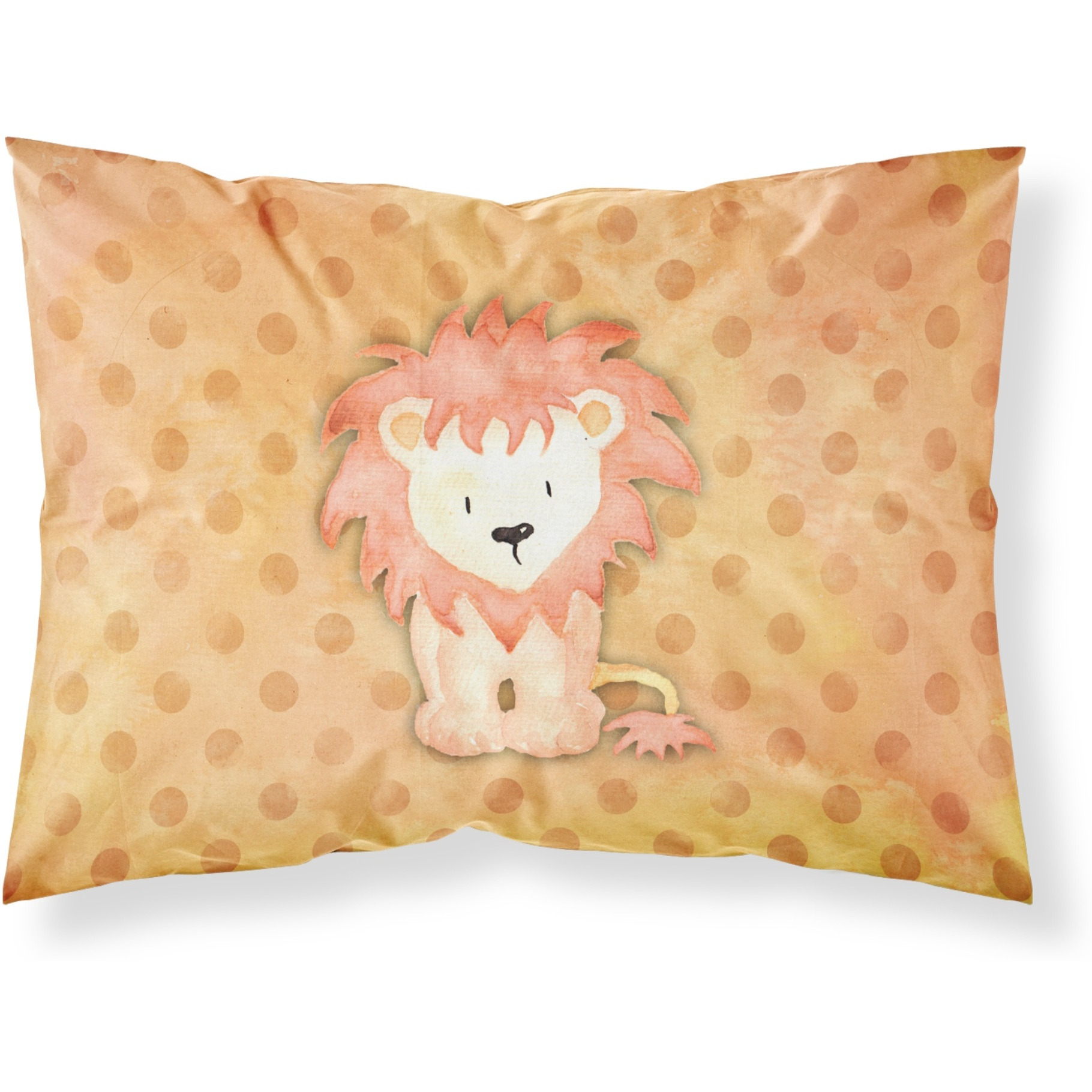 &quotCaroline's Treasures Polkadot Lion Watercolor Pillowcase, Standard, Multicolor"