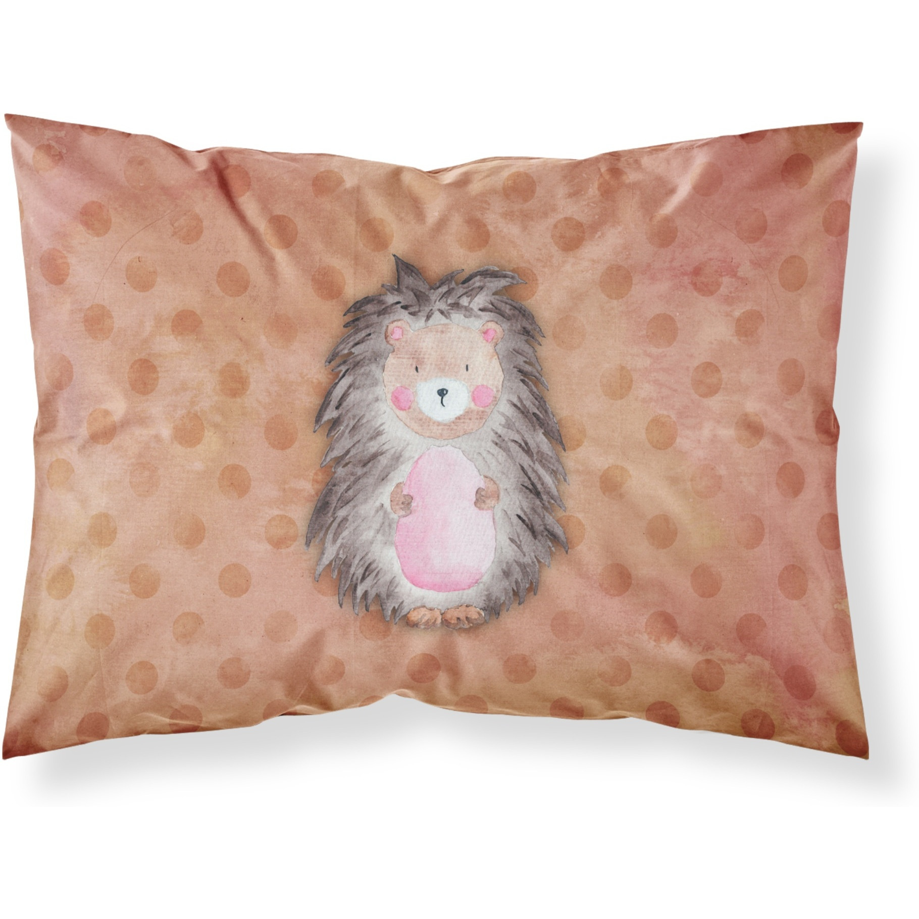 &quotCaroline's Treasures Polkadot Hedgehog Watercolor Pillowcase, Standard, Multicolor"