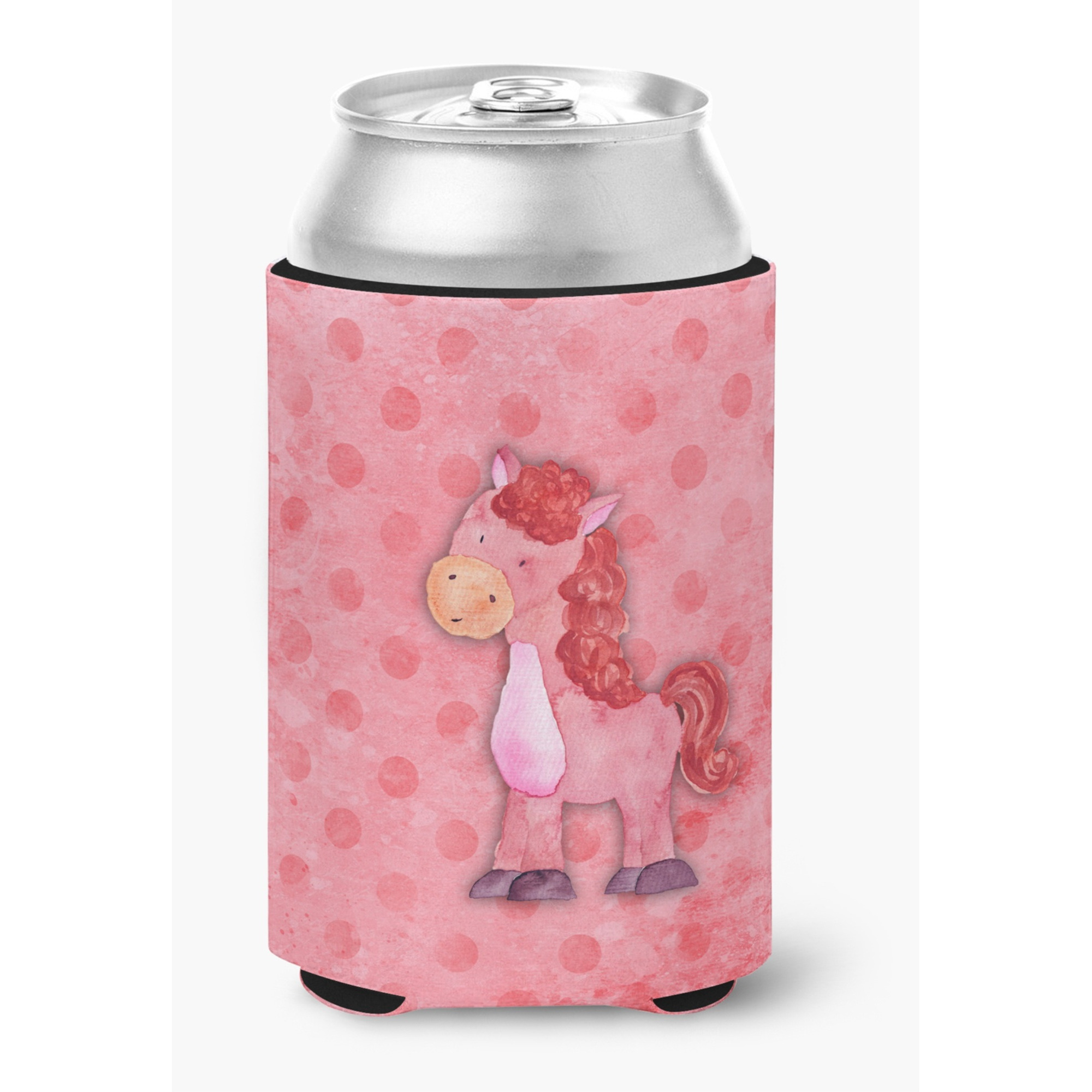 &quotCaroline's Treasures Polkadot Horse Watercolor Decorative Can Hugger, Multicolor"