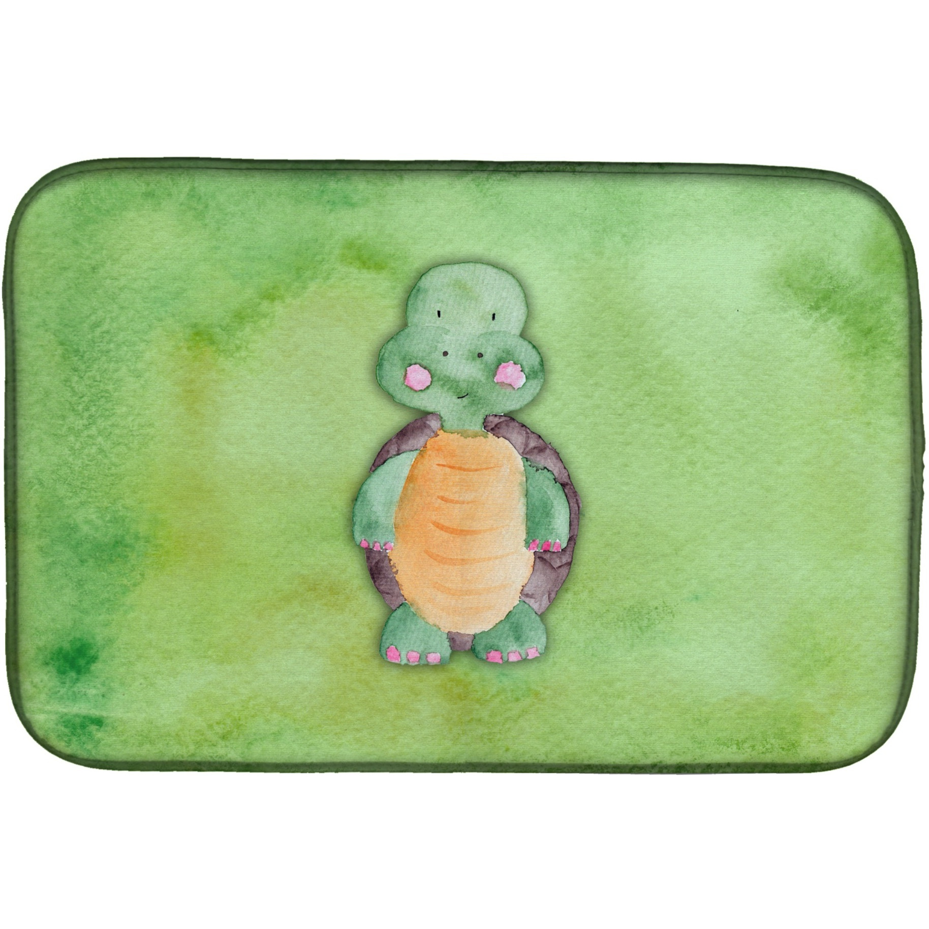 &quotCaroline's Treasures Turtle Watercolor Dish Drying Mat, 14"" x 21"", Multicolor"