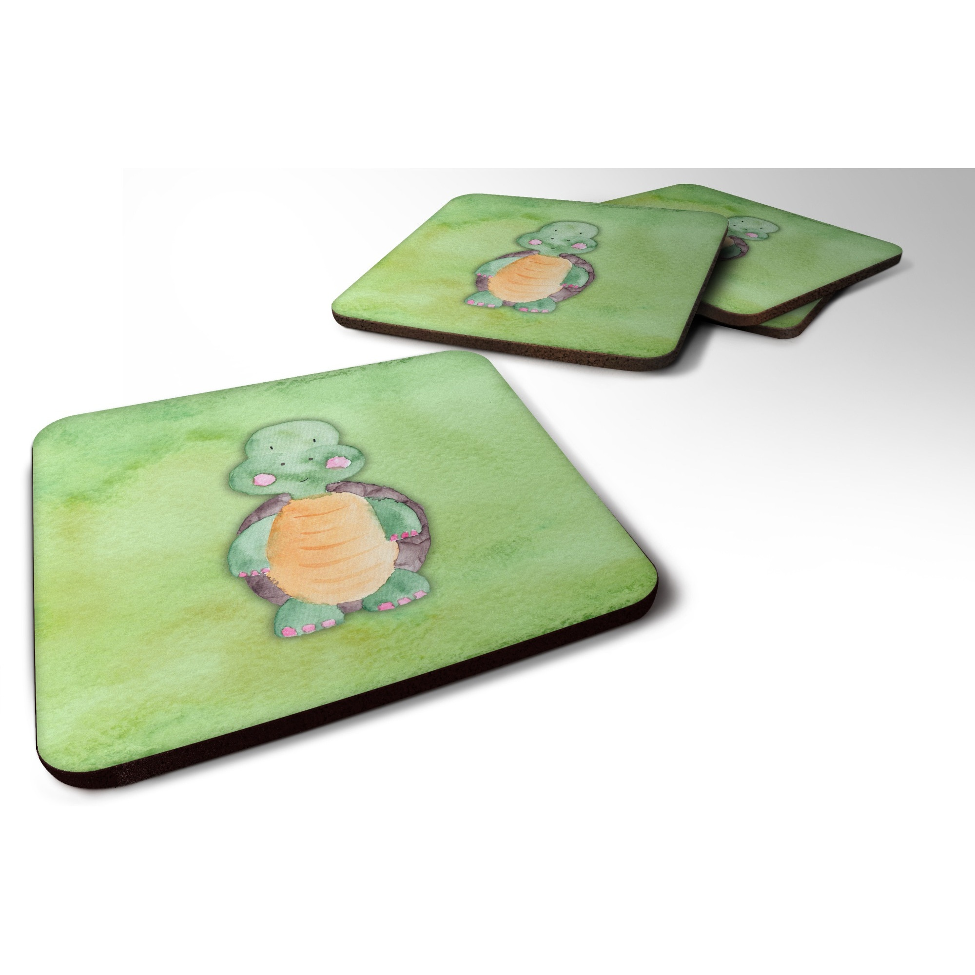 &quotCaroline's Treasures Turtle Watercolor Decorative coasters, 3.5, Multicolor"