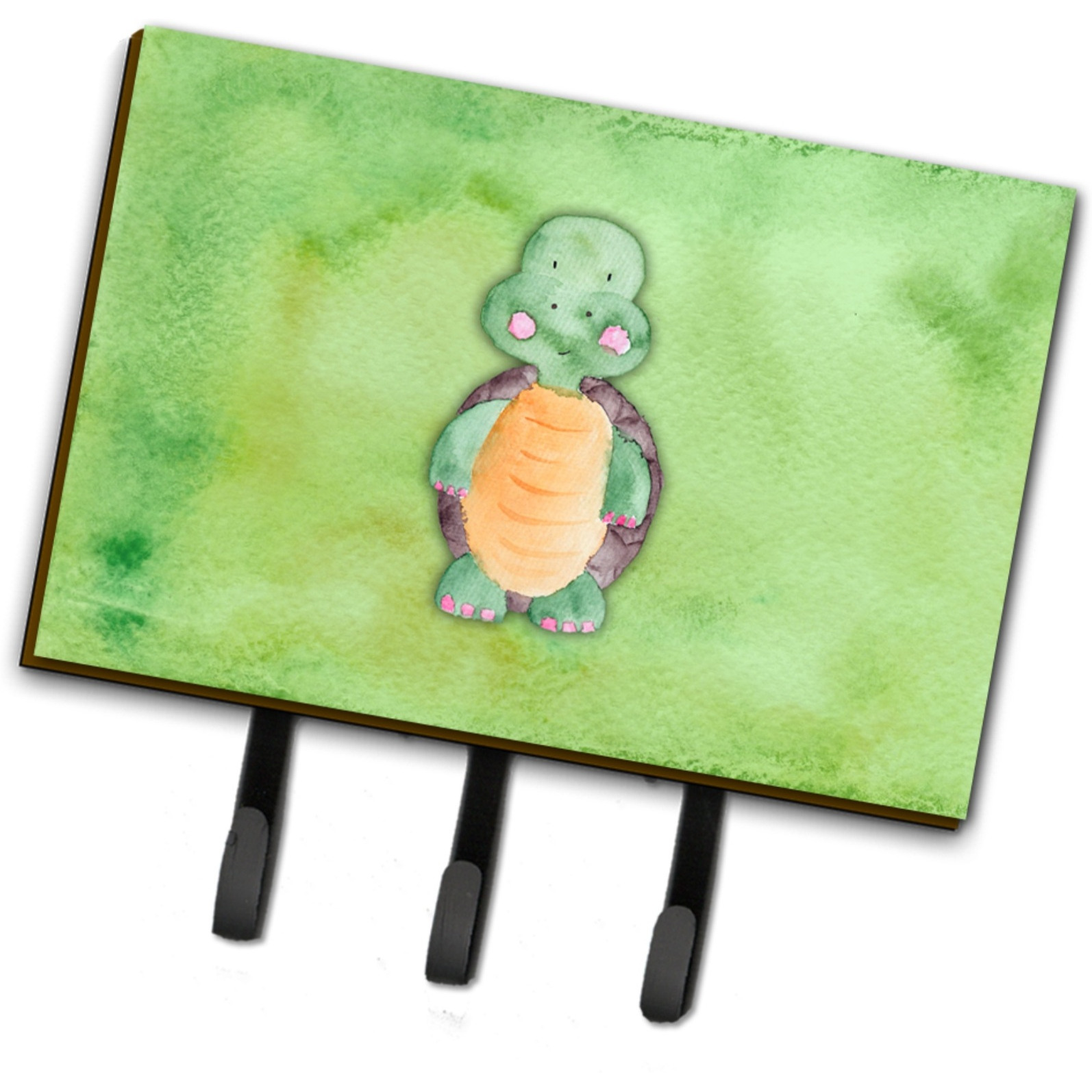 &quotCaroline's Treasures Turtle Watercolor Wall Hook, Triple, Multicolor"