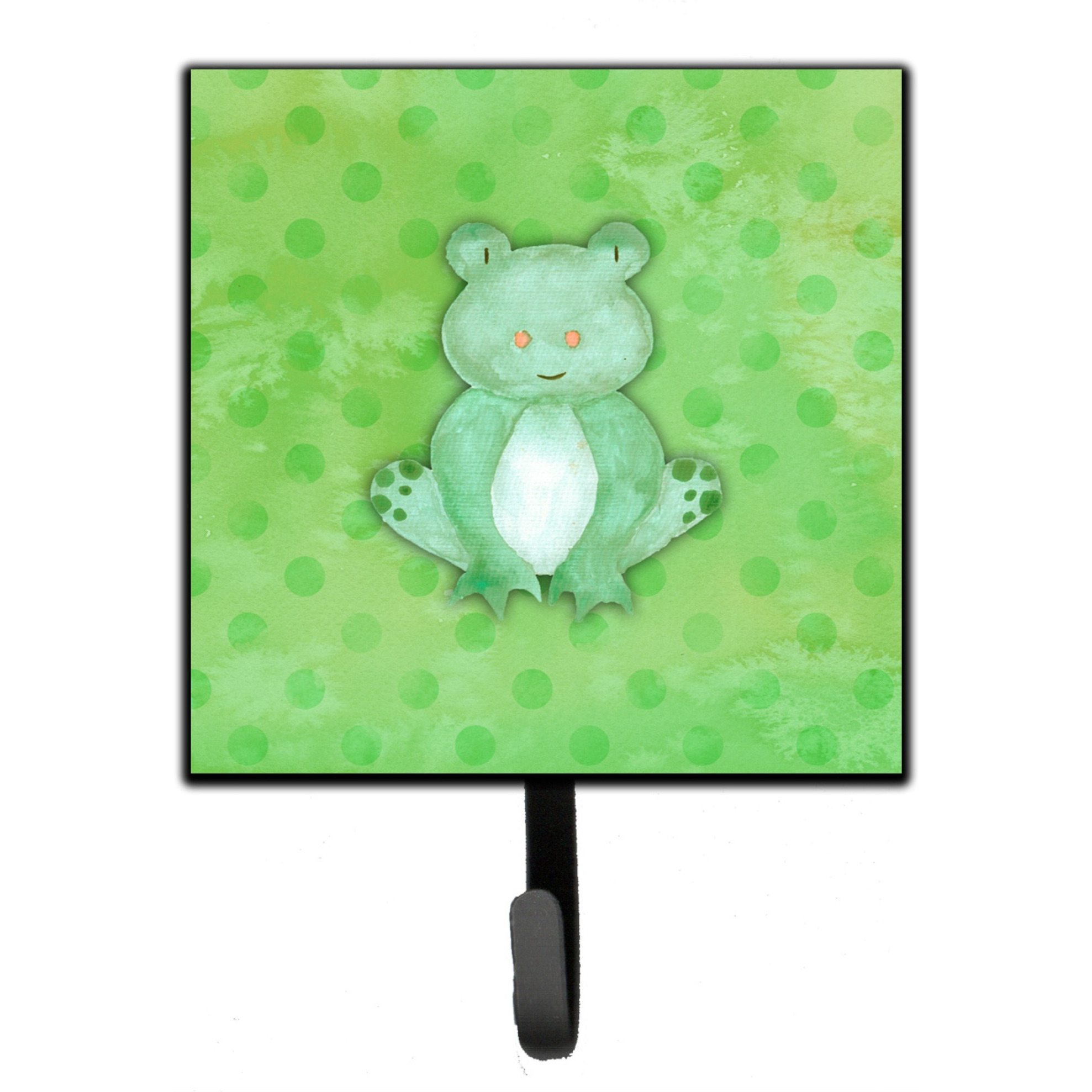 &quotCaroline's Treasures Polkadot Frog Watercolor Wall Hook, Small, Multicolor"
