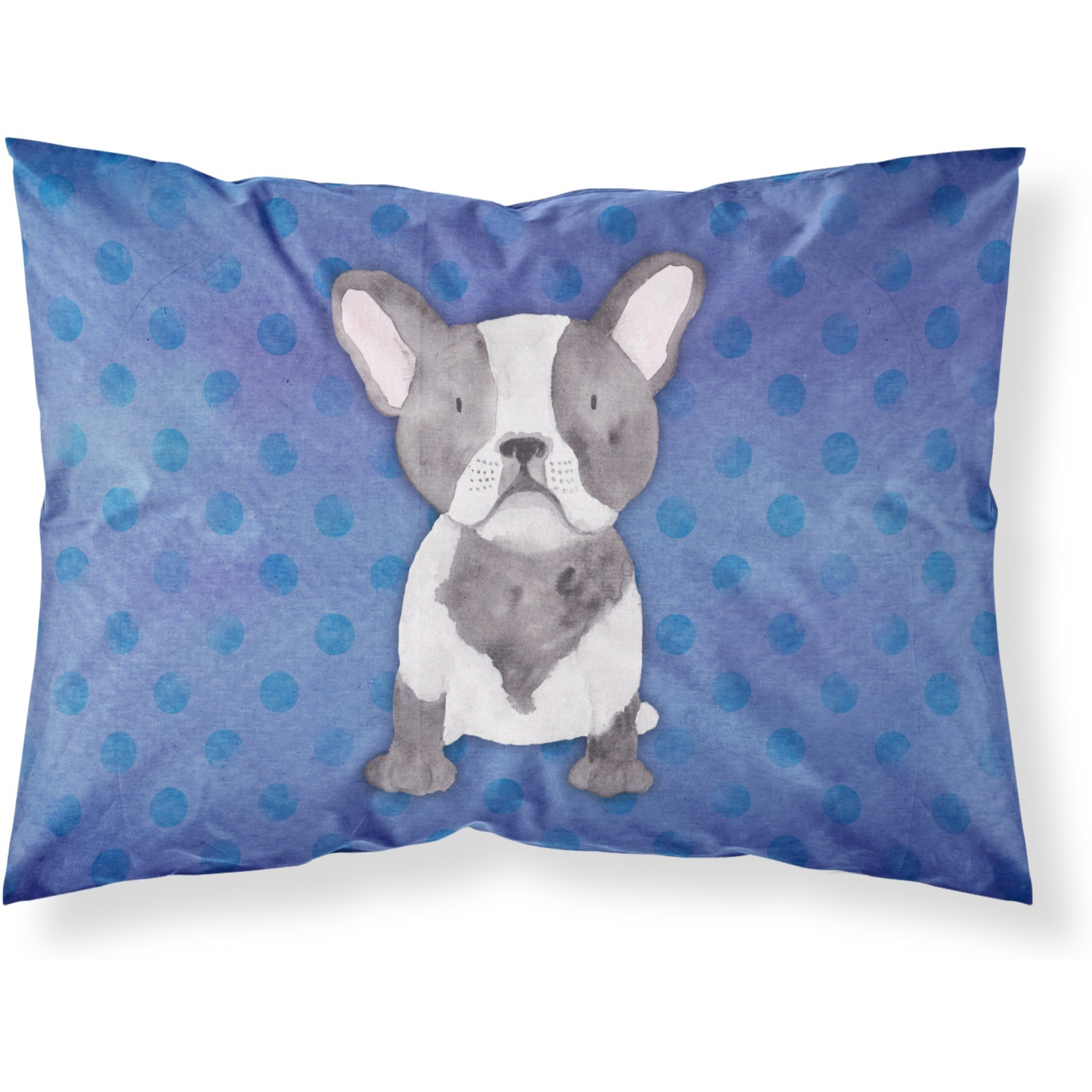 &quotCaroline's Treasures French Bulldog Polkadot Watercolor Pillowcase, Standard, Multicolor"