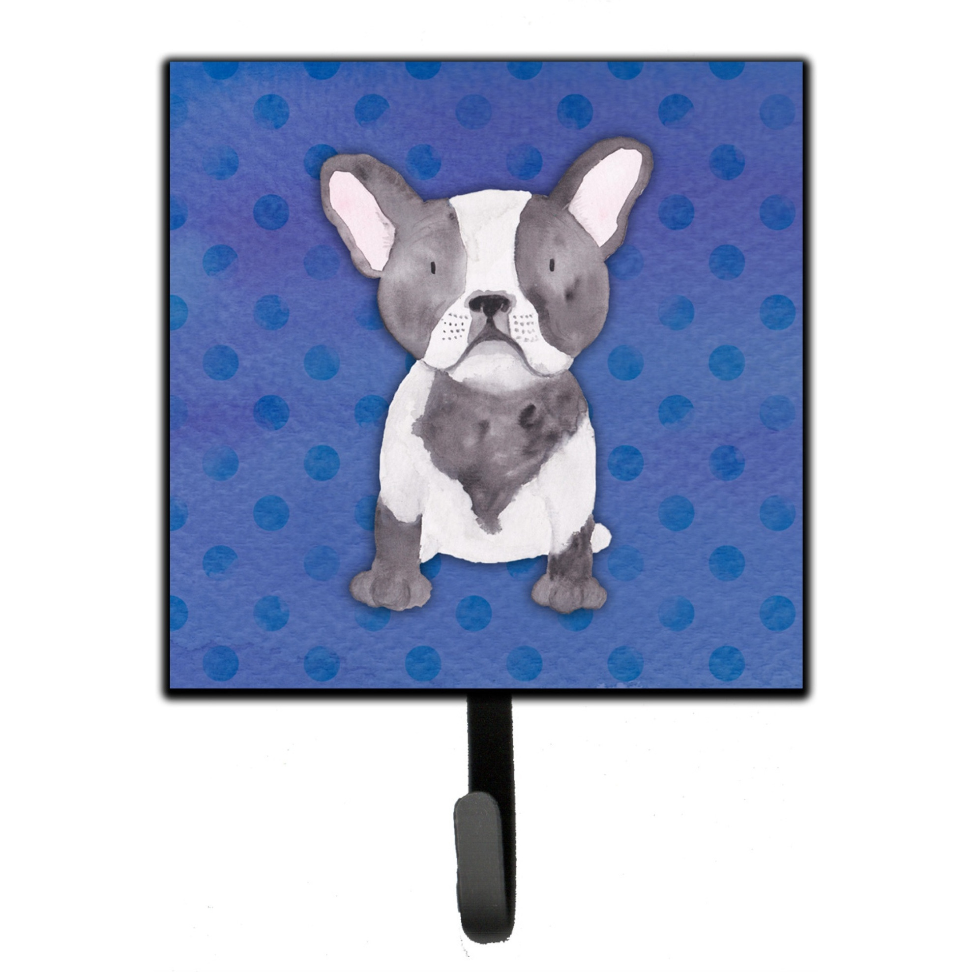 &quotCaroline's Treasures French Bulldog Polkadot Watercolor Wall Hook, Small, Multicolor"