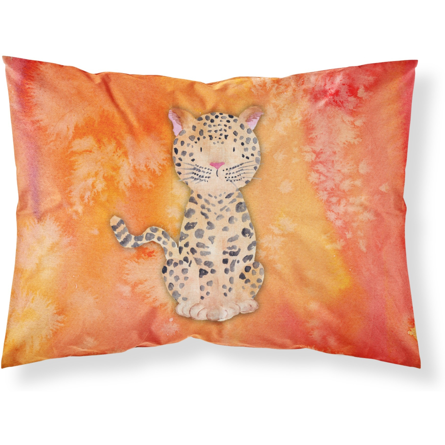 &quotCaroline's Treasures Leopard Watercolor Pillowcase, Standard, Multicolor"
