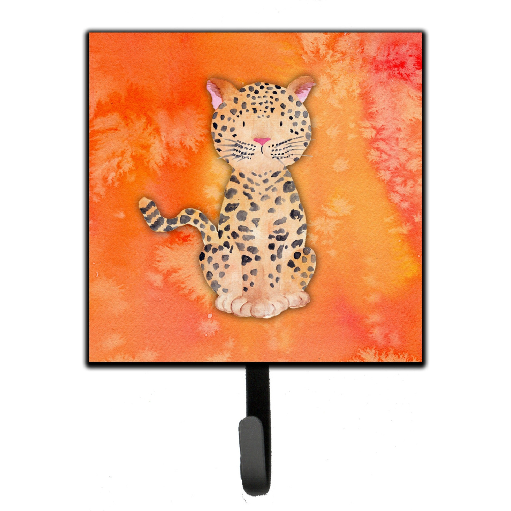 &quotCaroline's Treasures Leopard Watercolor Wall Hook, Small, Multicolor"