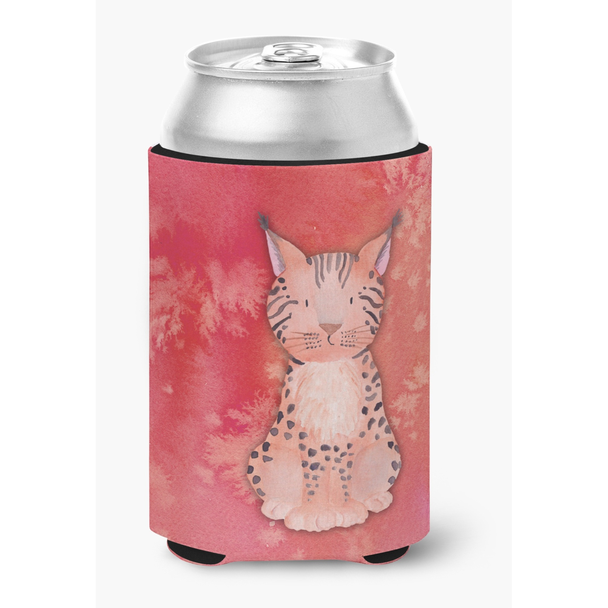 &quotCaroline's Treasures Lynx Watercolor Decorative Can Hugger, Multicolor"