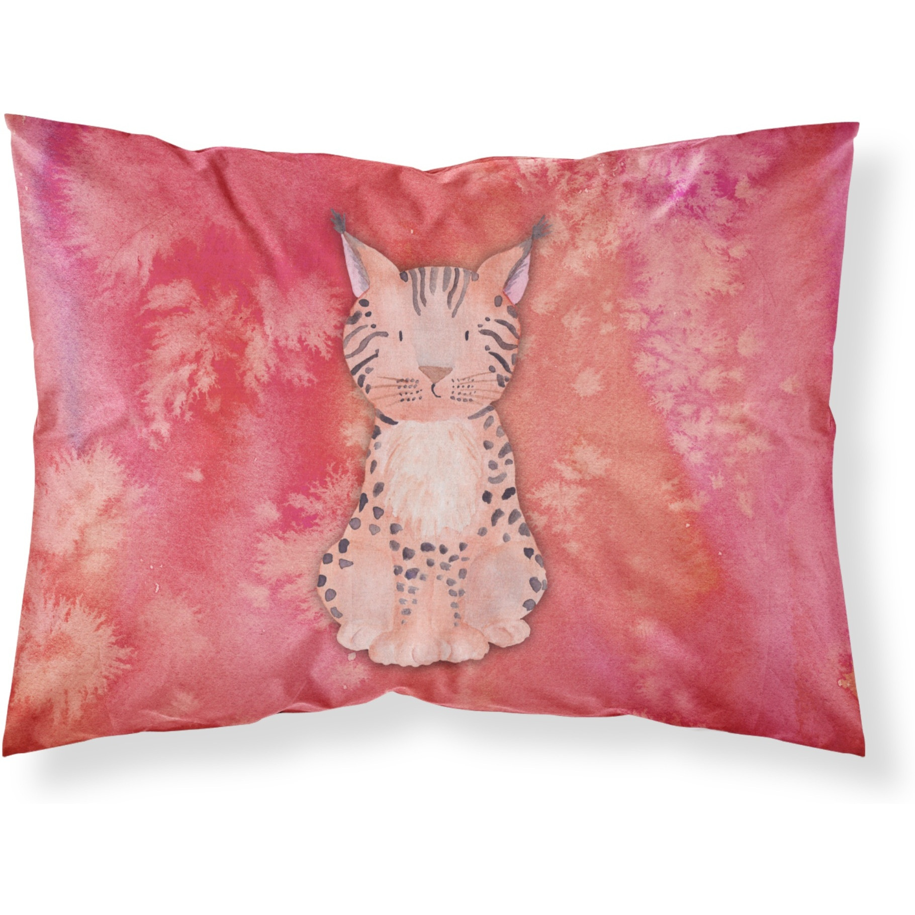 Caroline's Treasures Lynx Watercolor Pillowcase Standard Multicolor