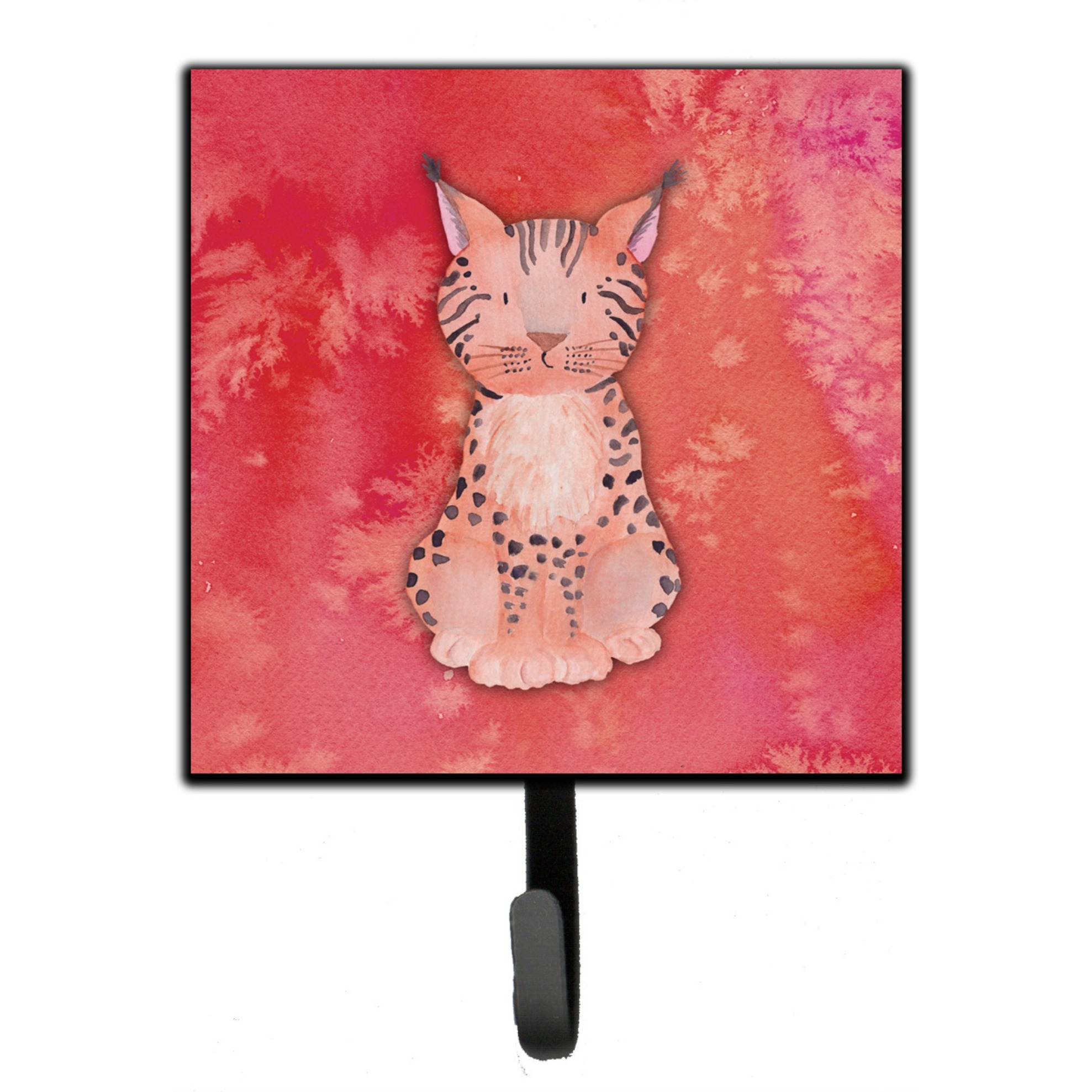 &quotCaroline's Treasures Lynx Watercolor Wall Hook, Small, Multicolor"