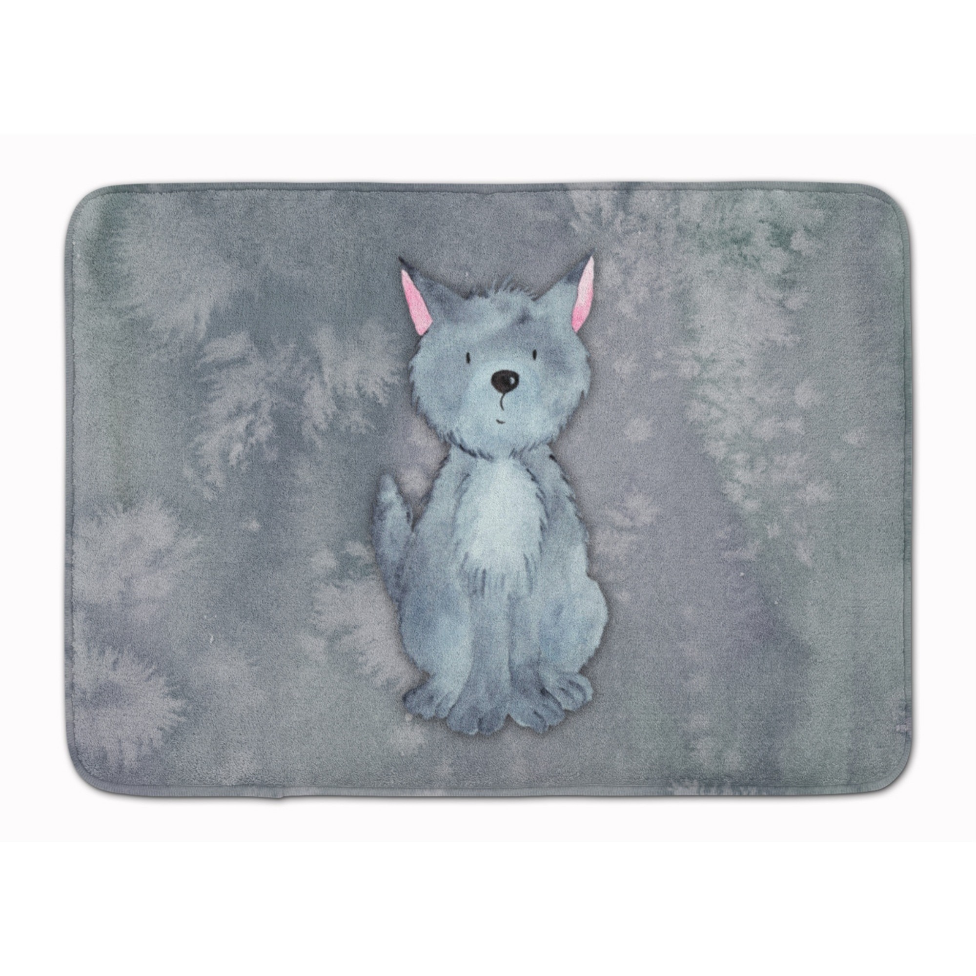 &quotCaroline's Treasures Wolf Watercolor Floor Mat, 19"" x 27"", Multicolor"
