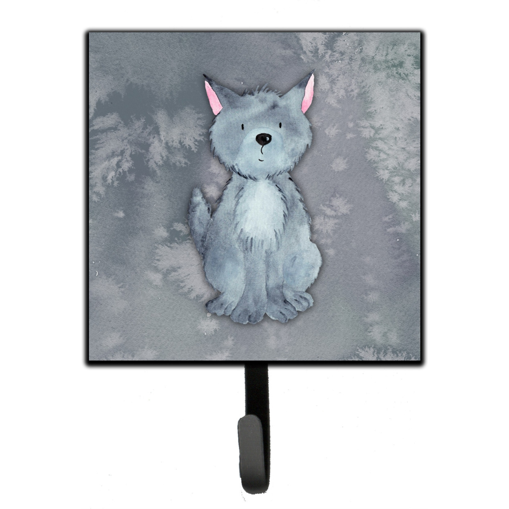 &quotCaroline's Treasures Wolf Watercolor Wall Hook, Small, Multicolor"