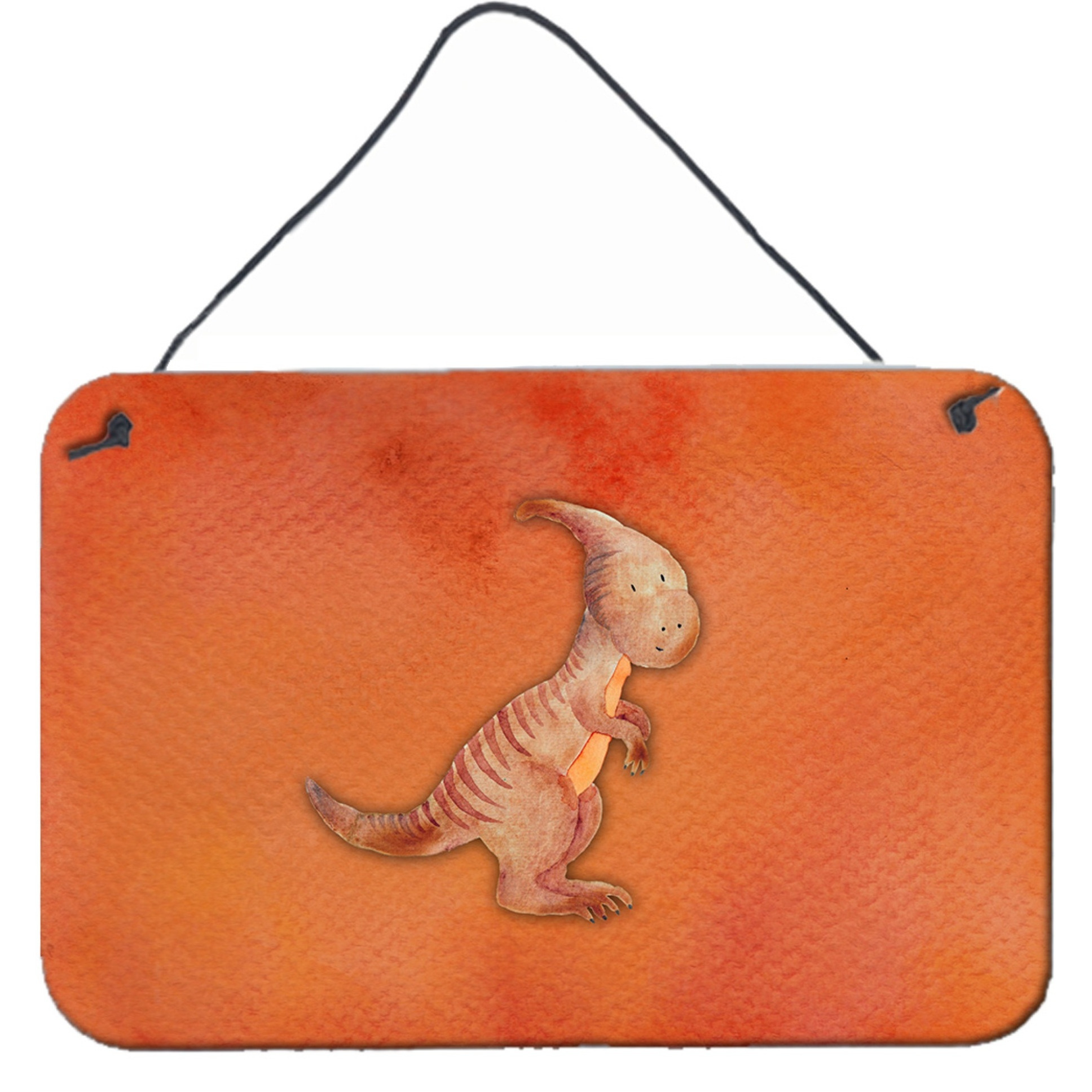 &quotCaroline's Treasures Parasaurolophus Watercolor Metal Print, 8"" x 12"", Multicolor"