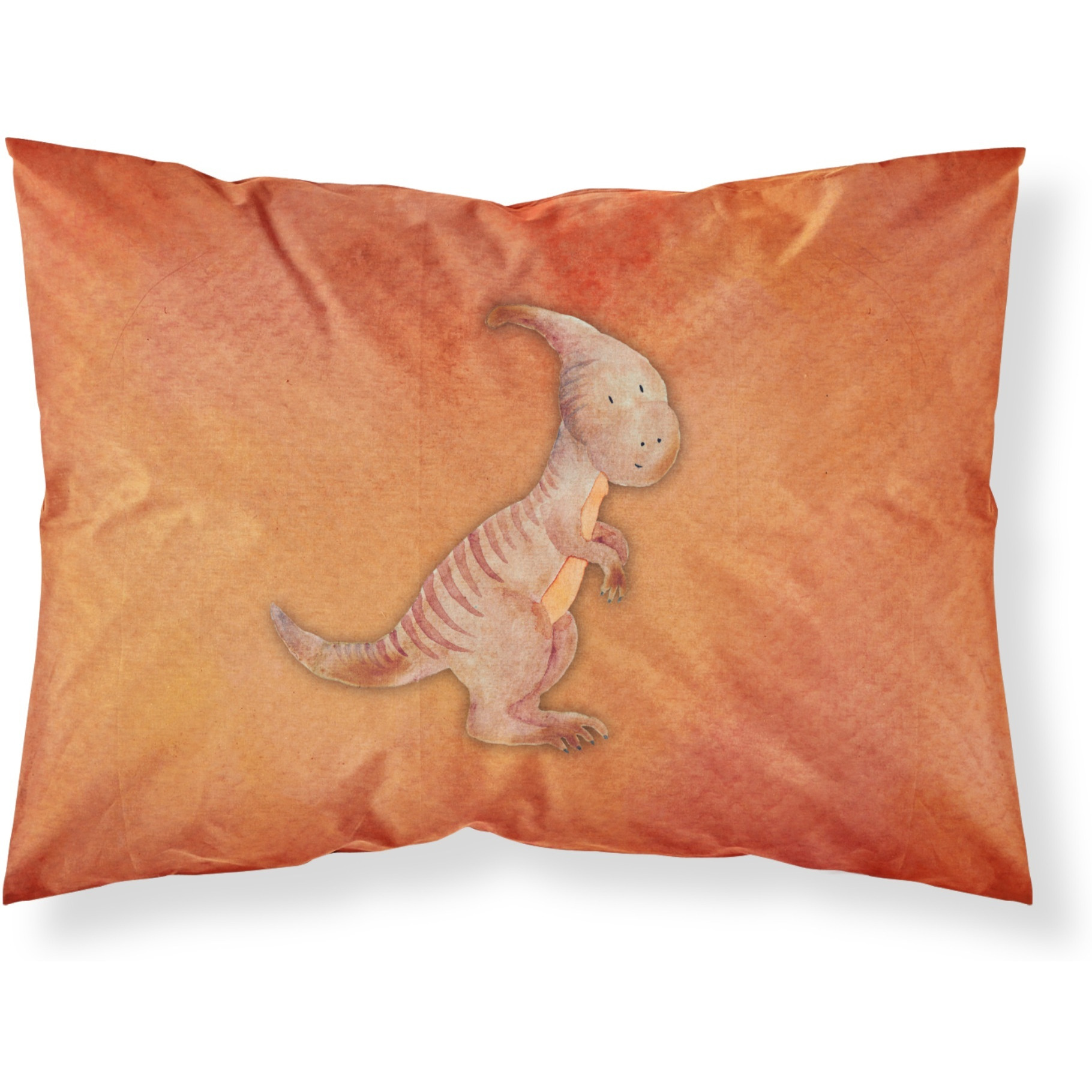 &quotCaroline's Treasures Parasaurolophus Watercolor Printed, Polyester, 250 Thread count, Envelope closure Pillowcase, Standard, Multicolor"
