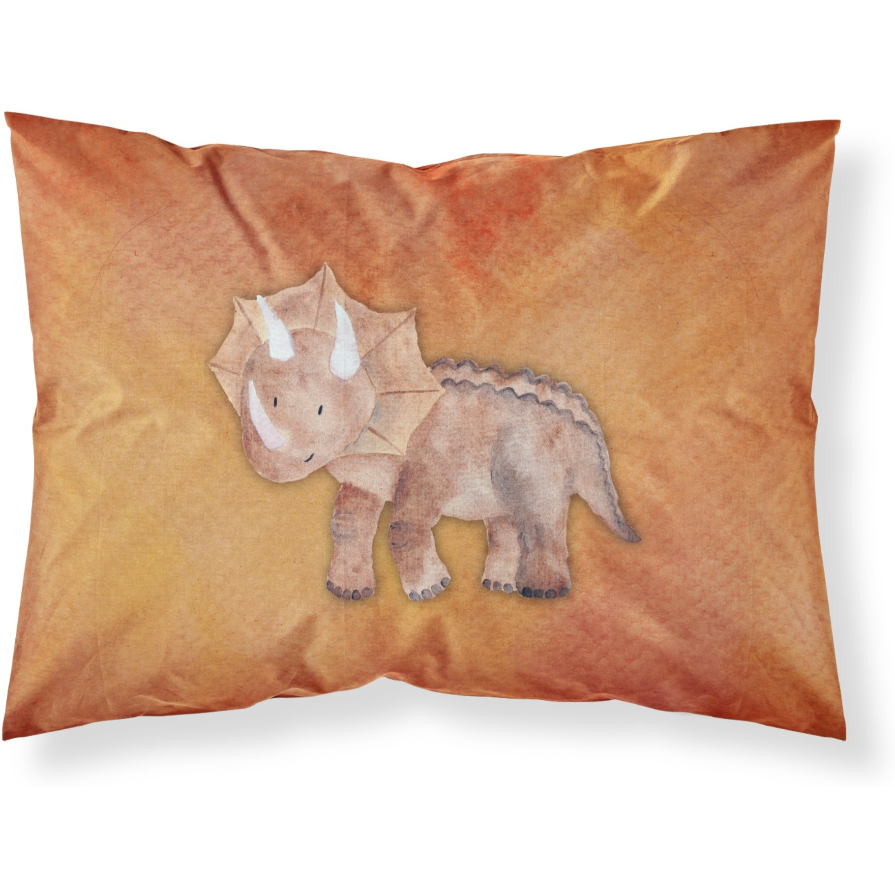 &quotCaroline's Treasures Triceratops Watercolor Pillowcase, Standard, Multicolor"