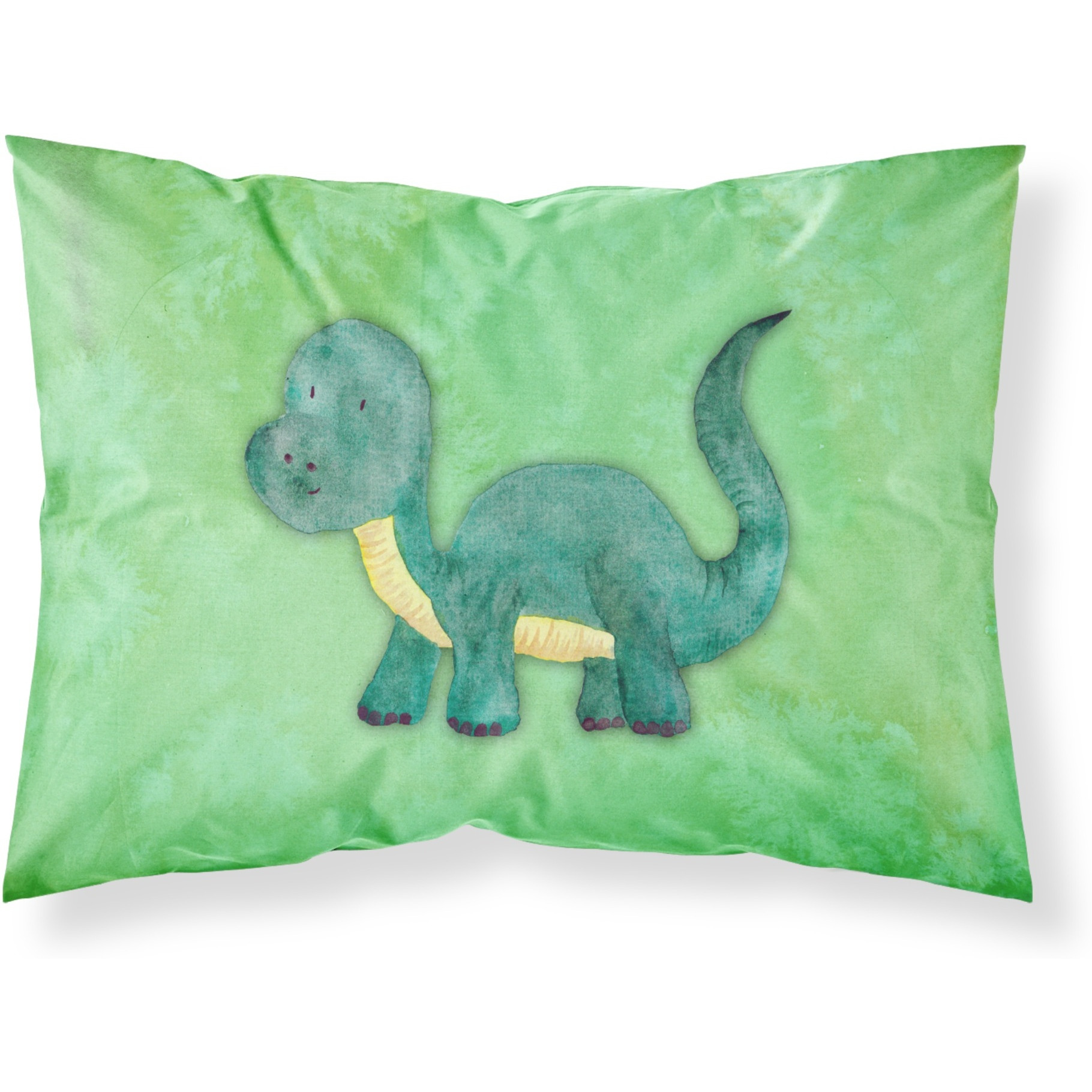 &quotCaroline's Treasures Brontosaurus Watercolor Printed, Polyester, 250 Thread count, Envelope closure Pillowcase, Standard, Multicolor"