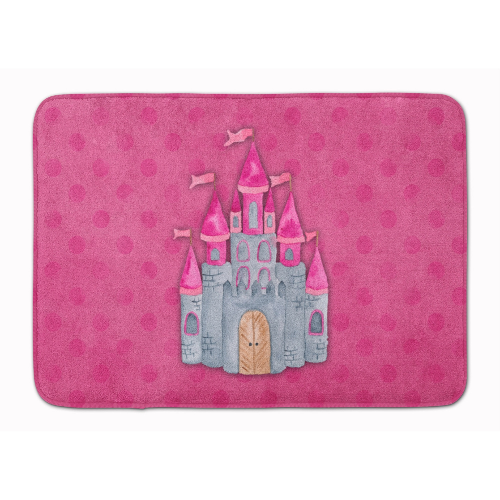 &quotCaroline's Treasures Princess Castle Watercolor Floor Mat, 19"" x 27"", Multicolor"