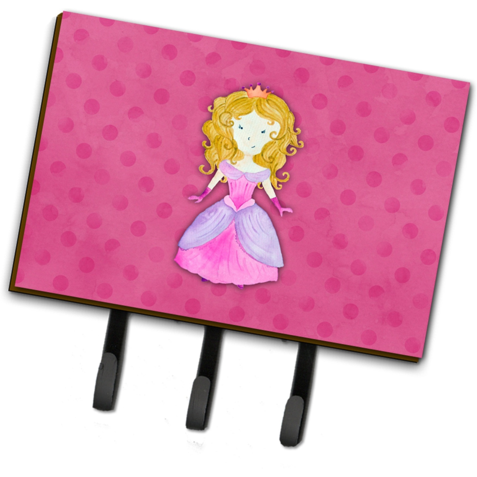 &quotCaroline's Treasures Princess Watercolor Wall Hook, Triple, Multicolor"