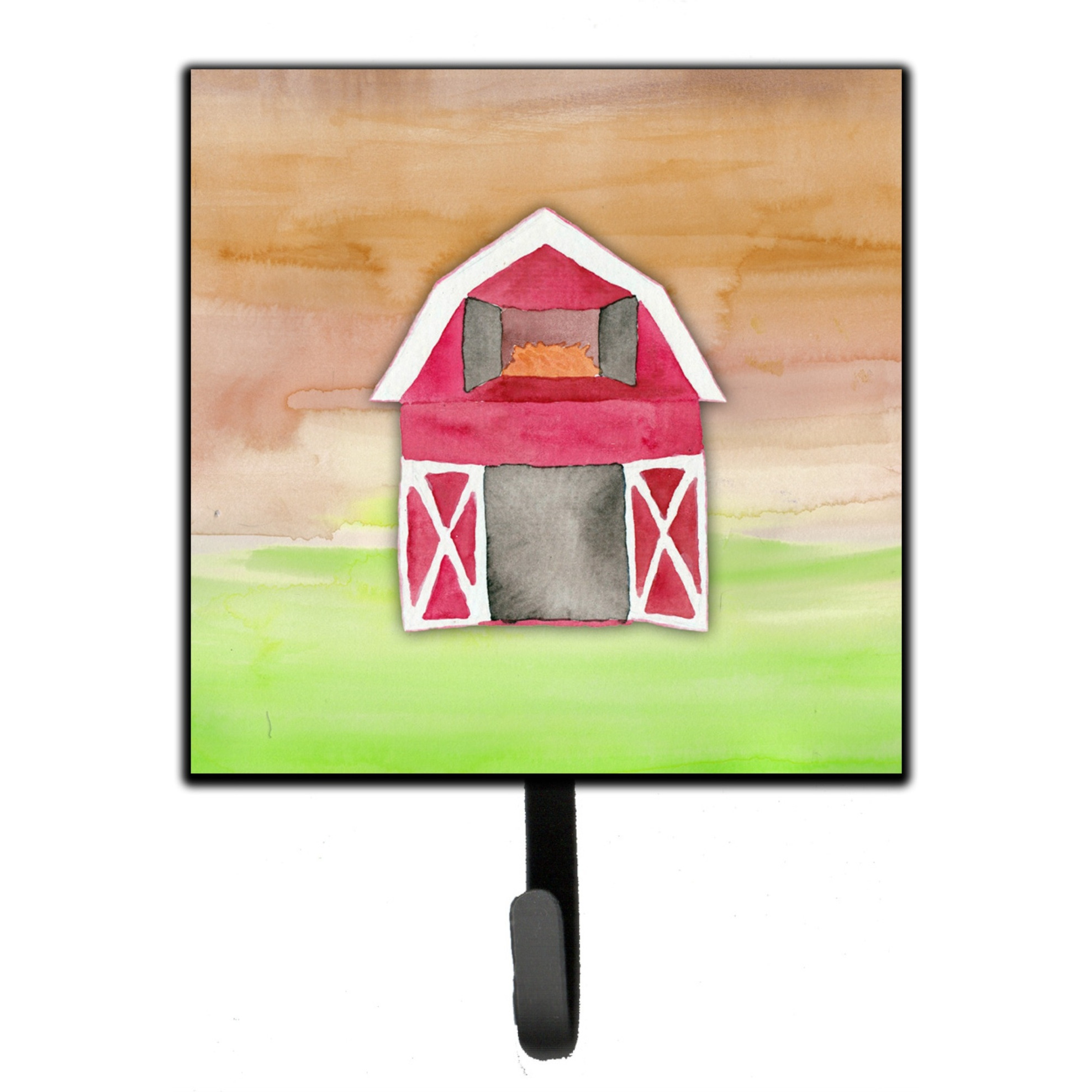 &quotCaroline's Treasures Barn Watercolor Wall Hook, Small, Multicolor"