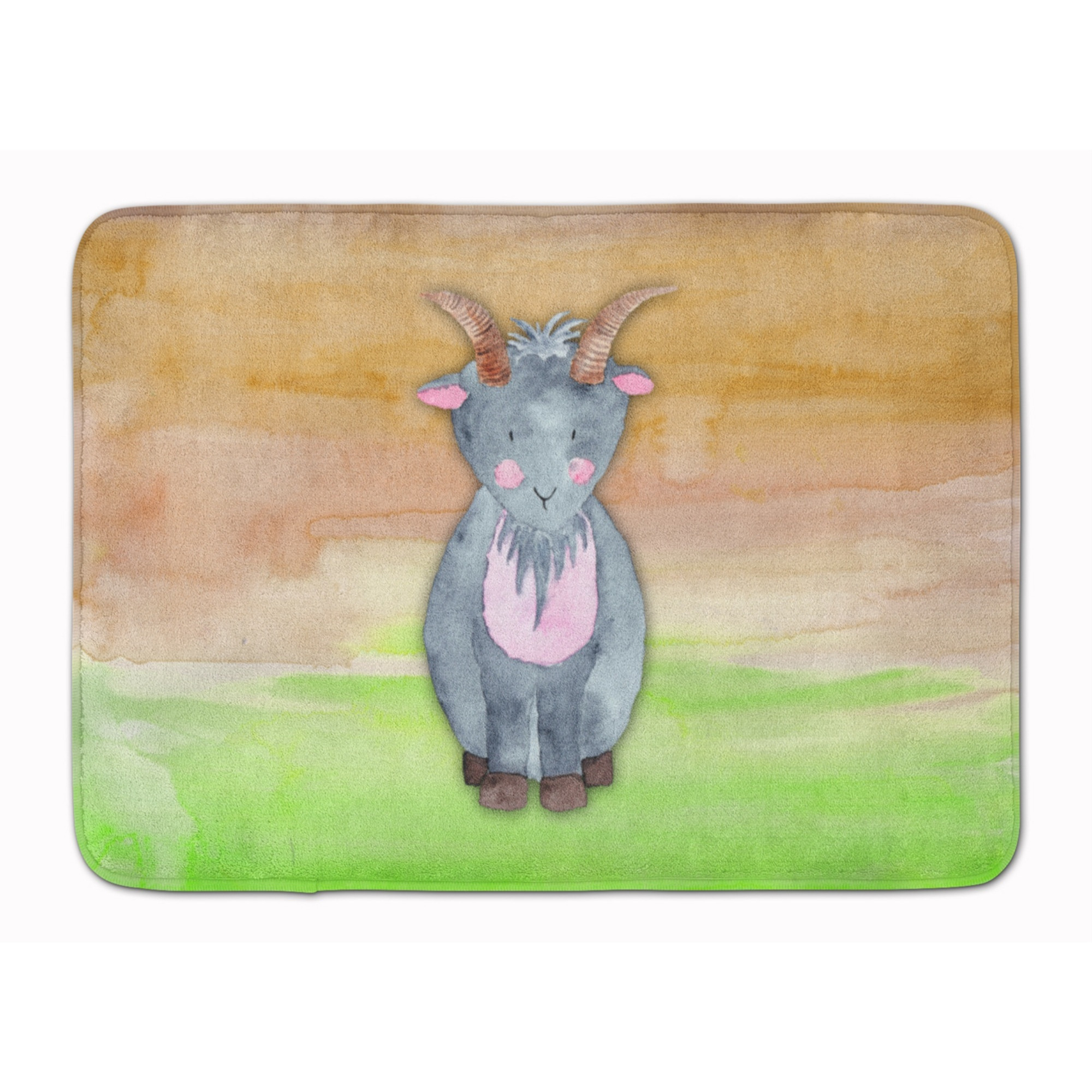 &quotCaroline's Treasures Goat Watercolor Floor Mat, 19"" x 27"", Multicolor"