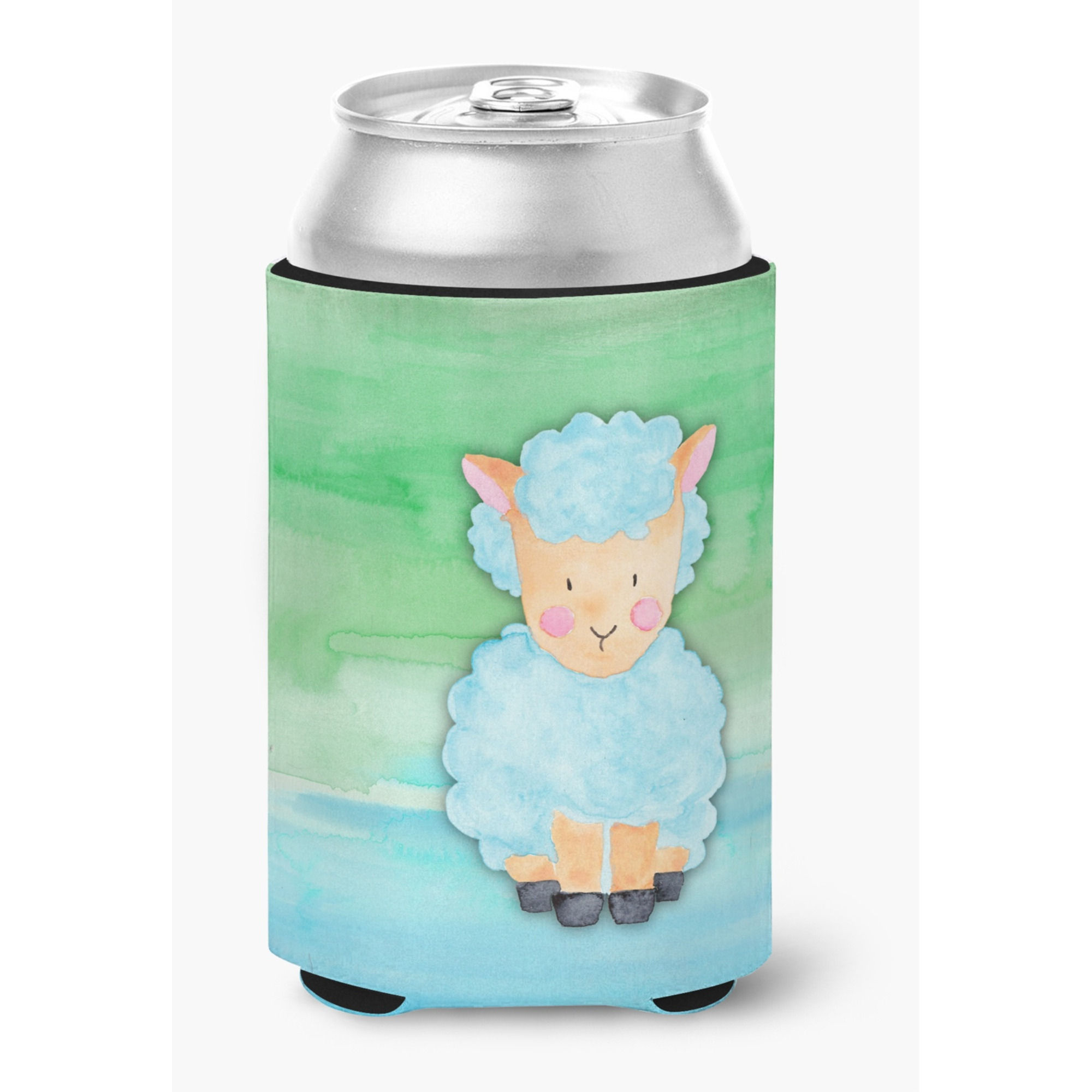 &quotCaroline's Treasures Sheep Lamb Watercolor Decorative Can Hugger, Multicolor"
