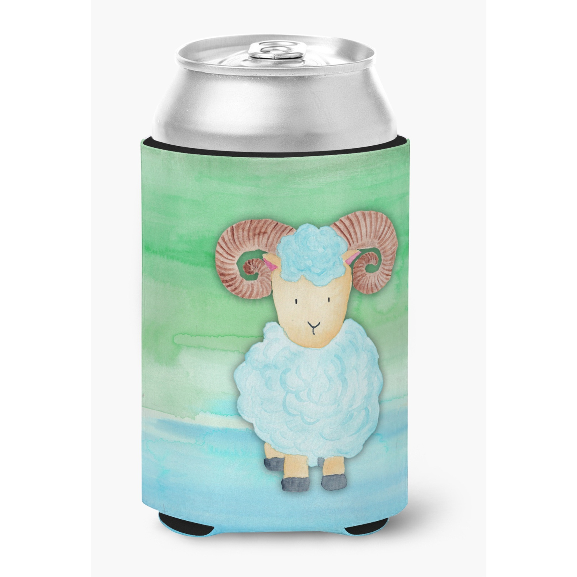 &quotCaroline's Treasures Ram Sheep Watercolor Decorative Can Hugger, Multicolor"