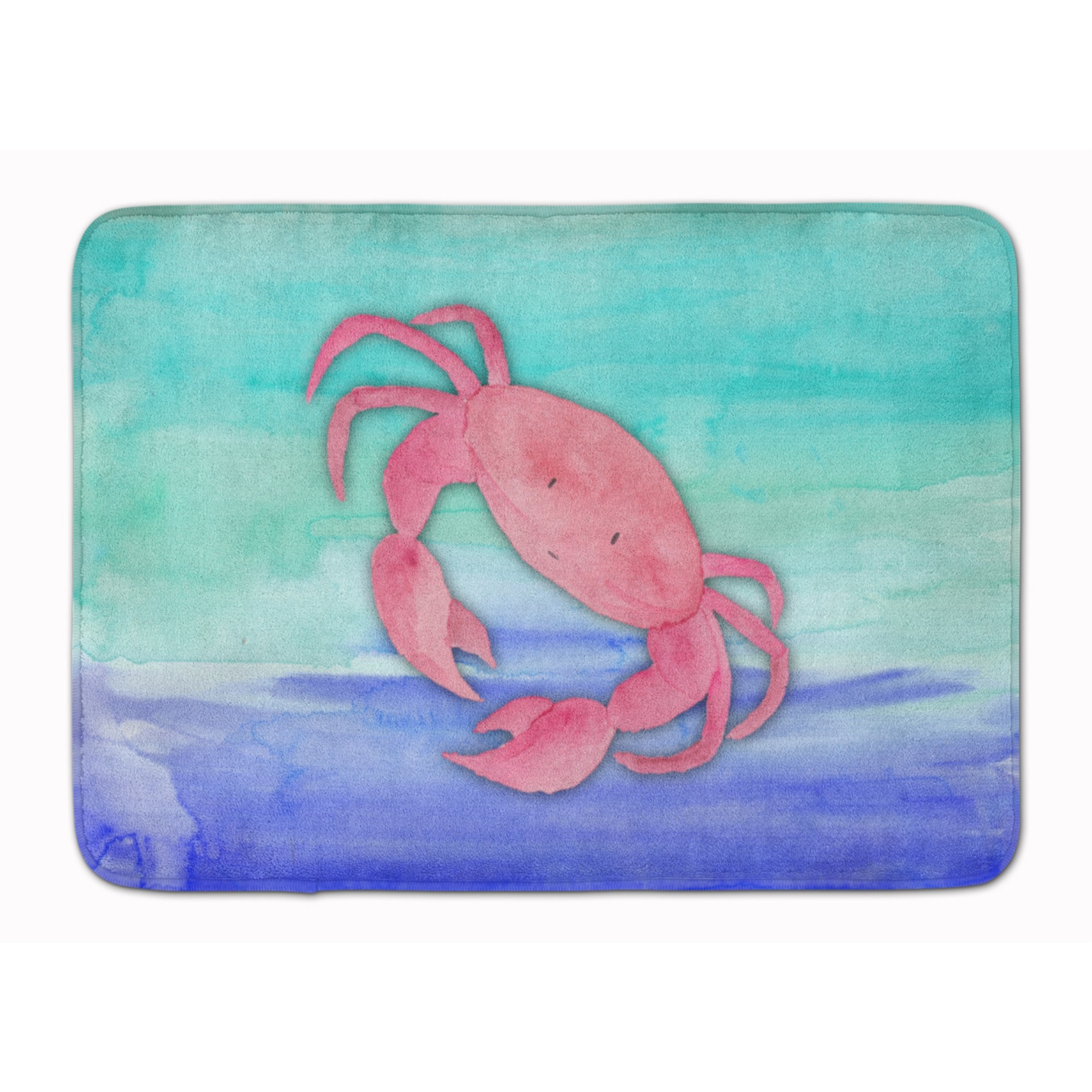 &quotCaroline's Treasures Crab Watercolor Floor Mat, 19"" x 27"", Multicolor"