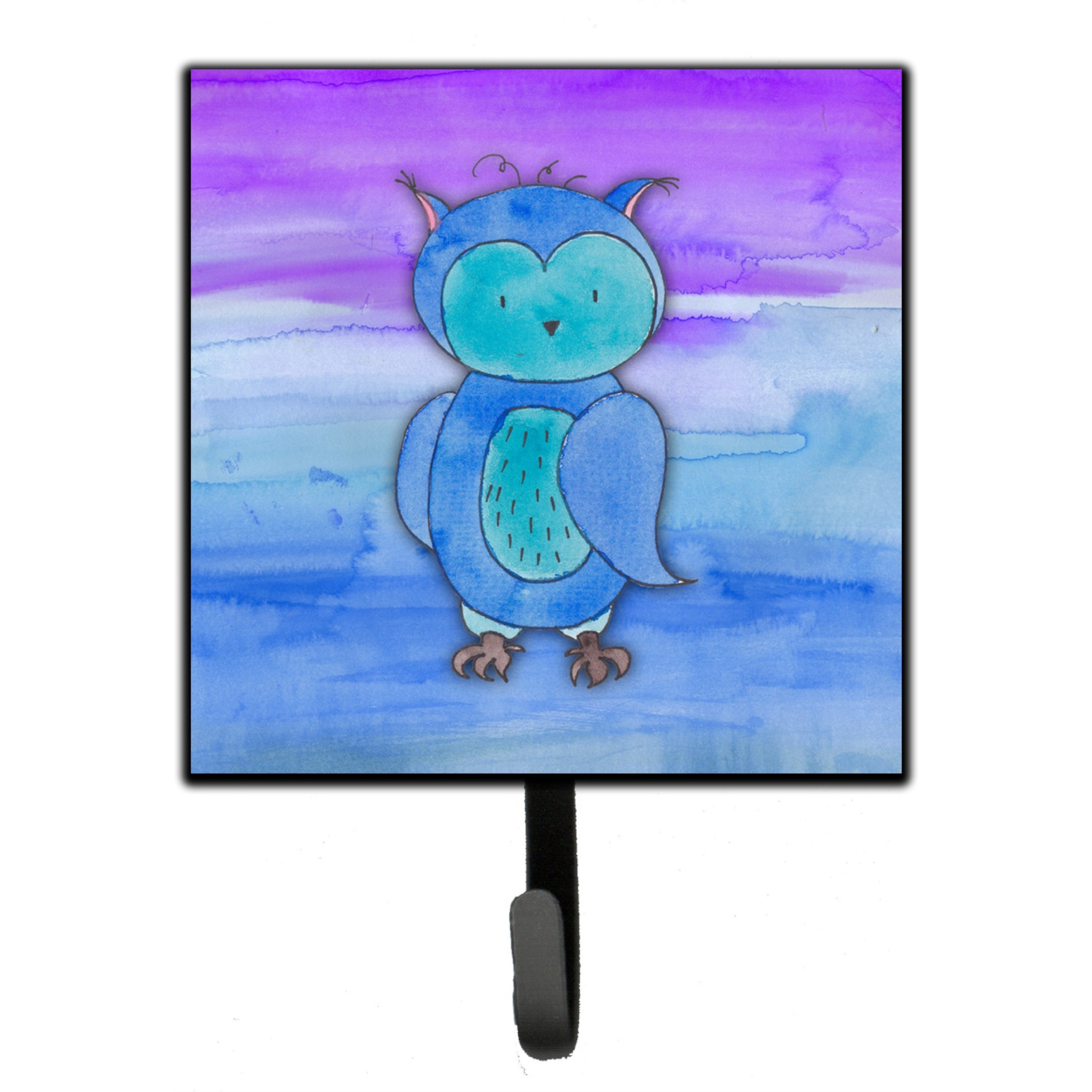 &quotCaroline's Treasures Blue Owl Watercolor Wall Hook, Small, Multicolor"