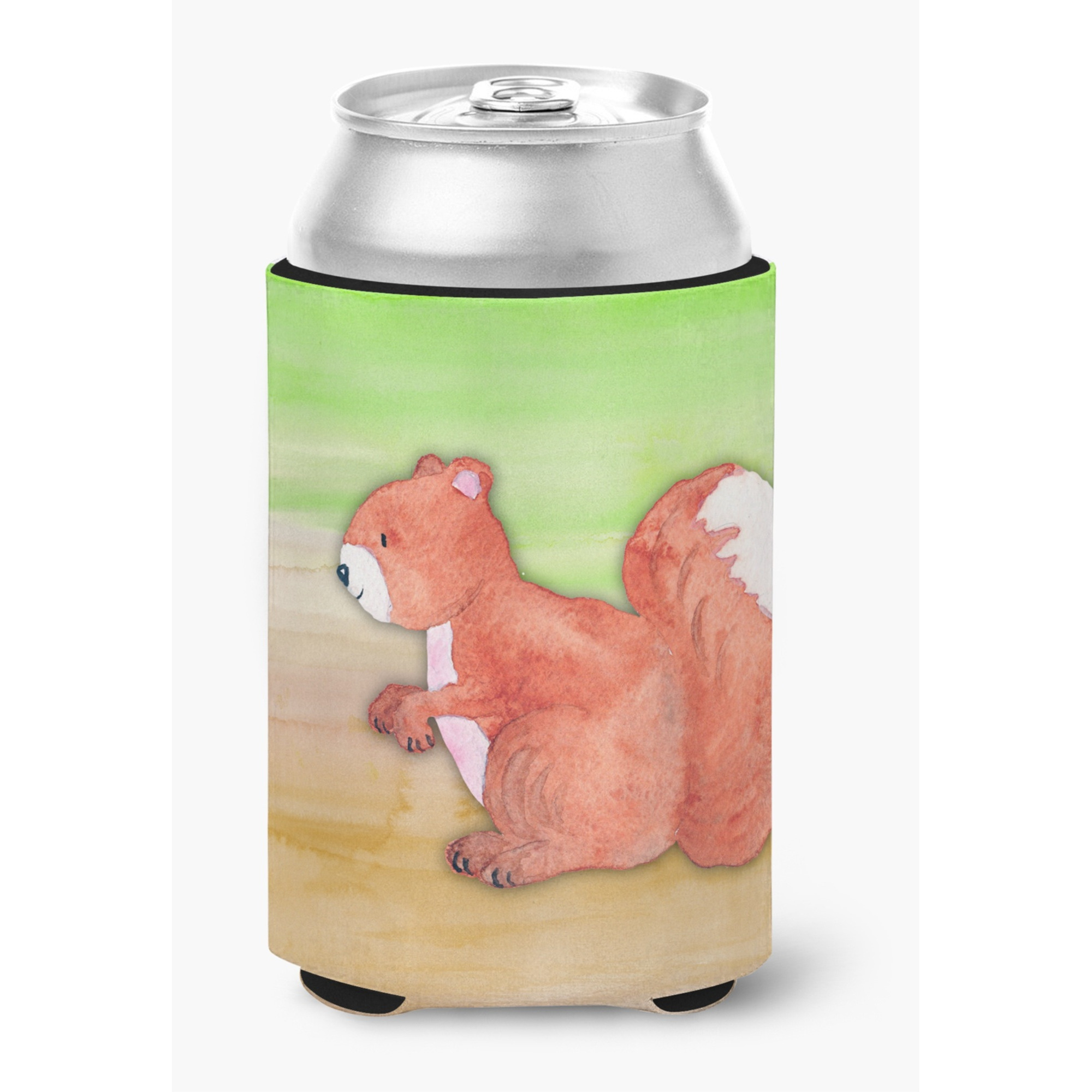 &quotCaroline's Treasures BB7431CC Squirrel Watercolor Decorative Can Hugger, Multicolor"