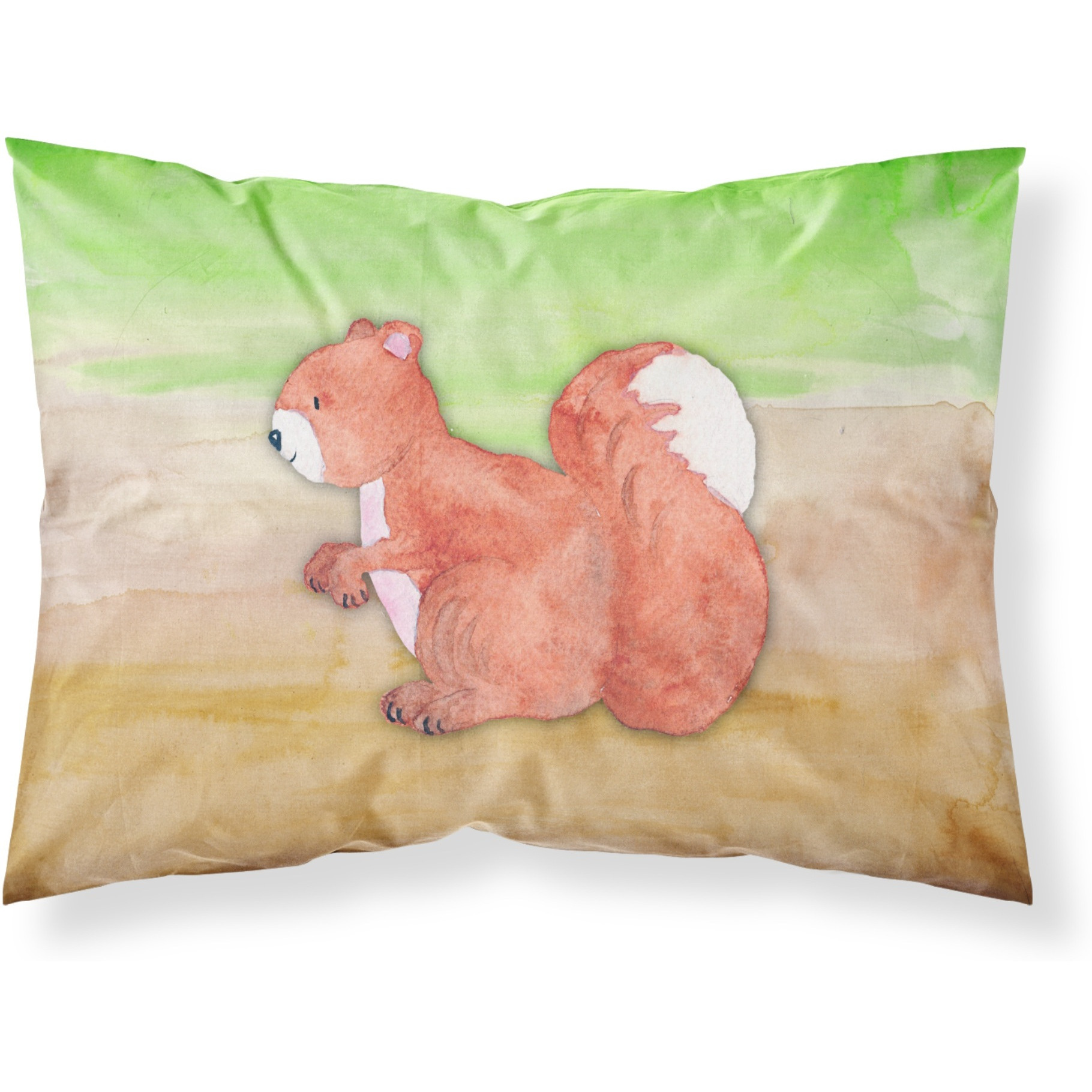 Caroline's Treasures Squirrel Watercolor Pillowcase Standard Multicolor
