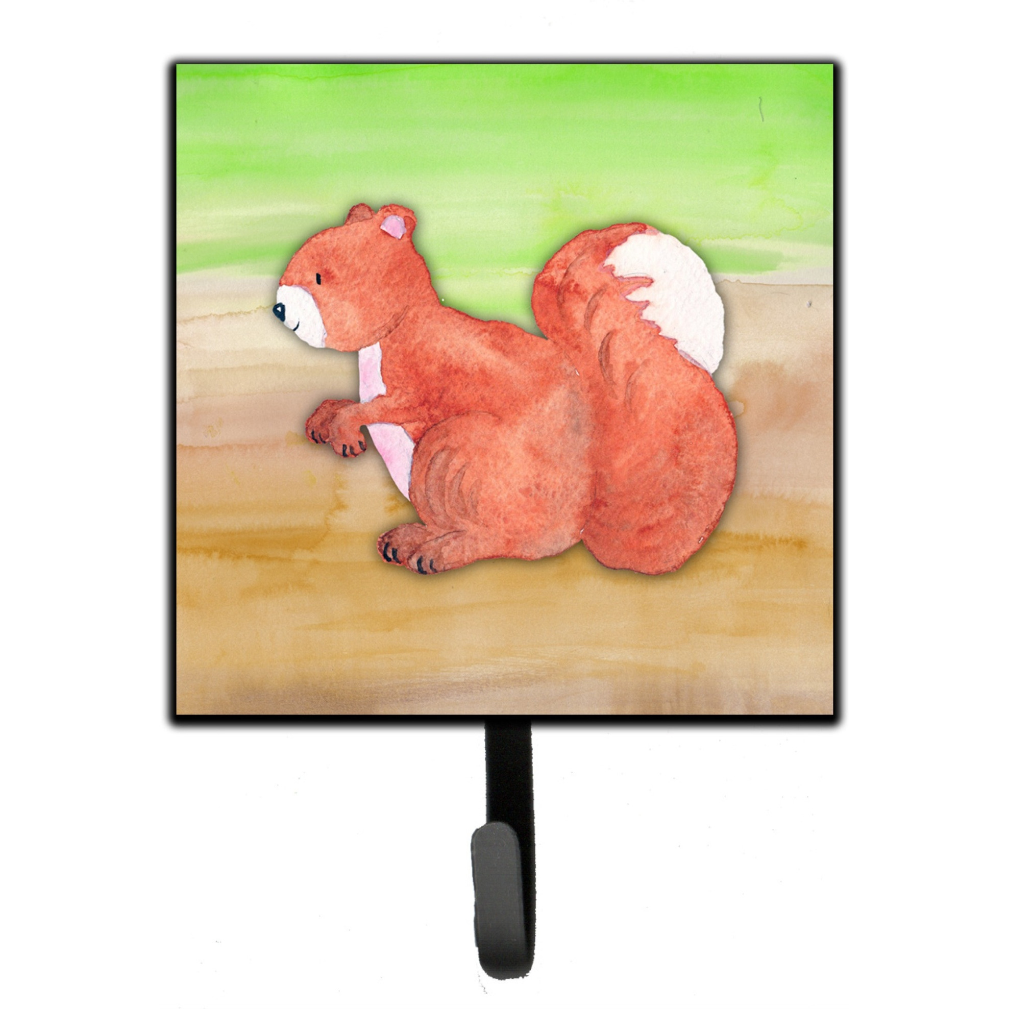 &quotCaroline's Treasures Squirrel Watercolor Wall Hook, Small, Multicolor"